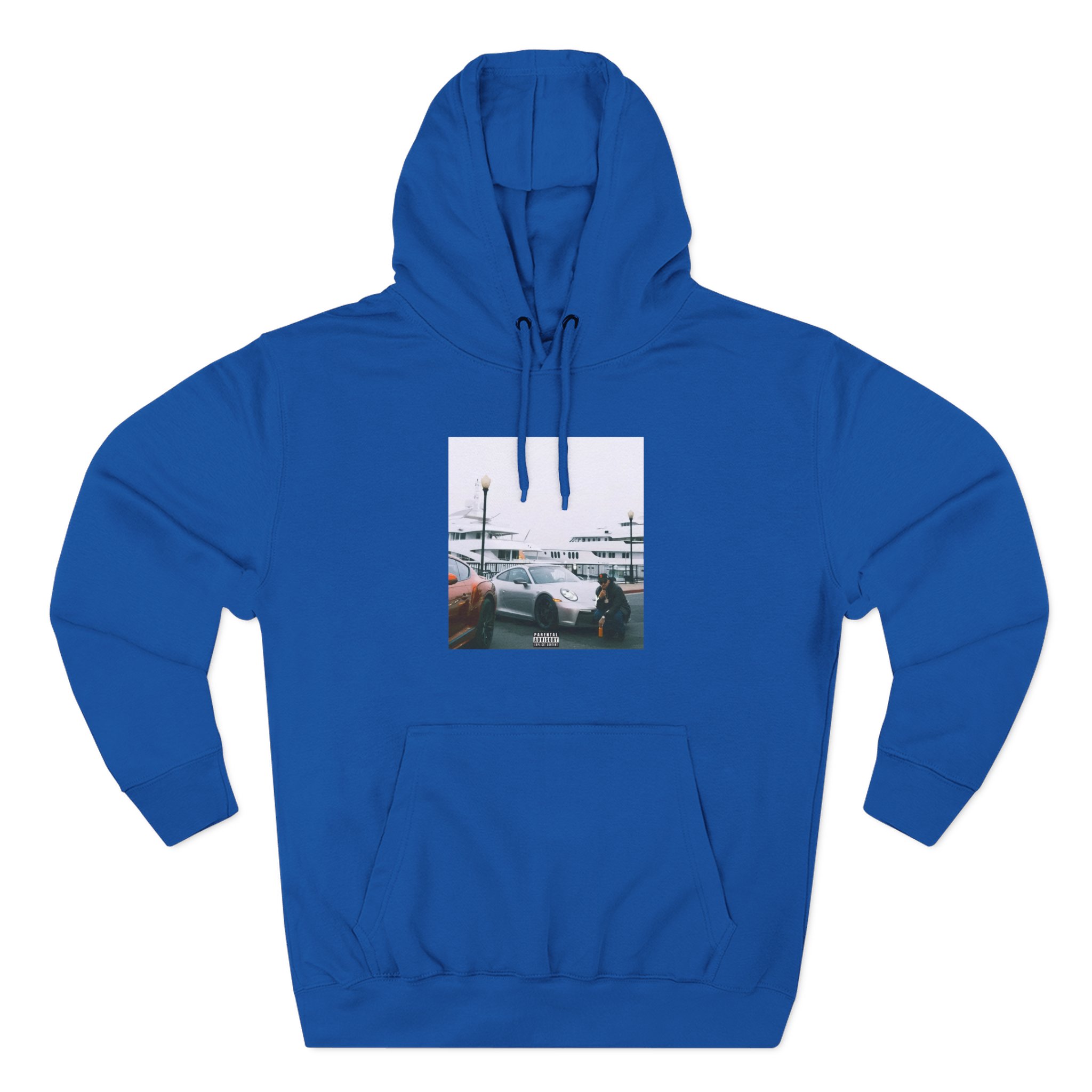 Larry June Spaceships on the Blade Three-Panel Fleece Hoodie
