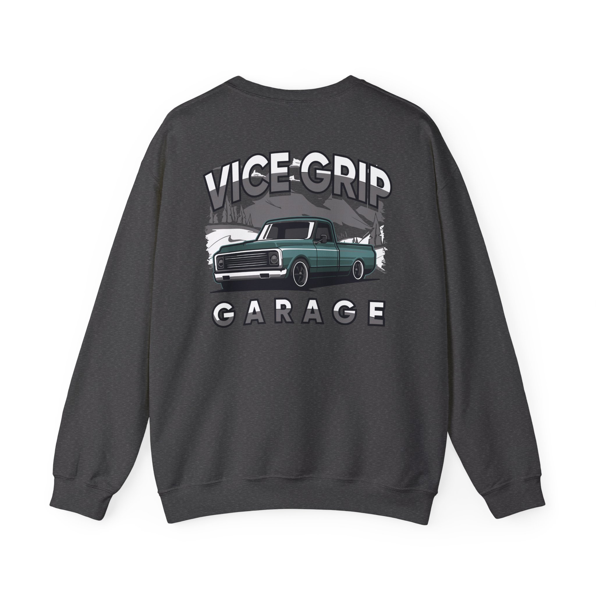 Vicegripgarage Winter Truck Unisex Heavy Blendâ„¢ Crewneck Sweatshirt