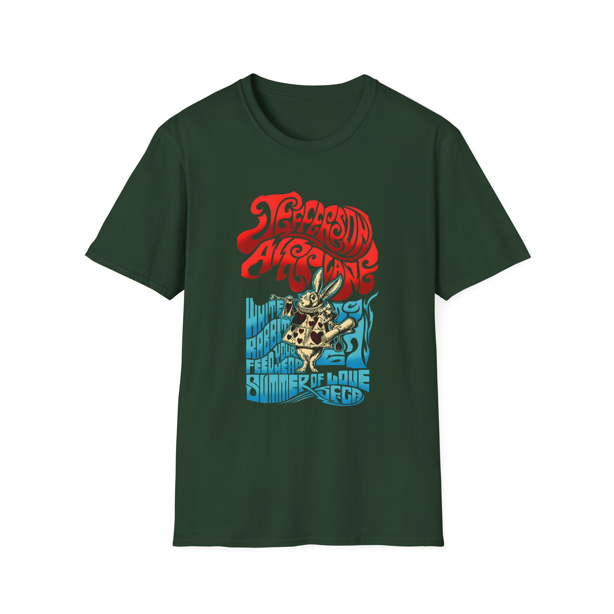 Jefferson Airplane Rabbit Unisex Softstyle T-Shirt