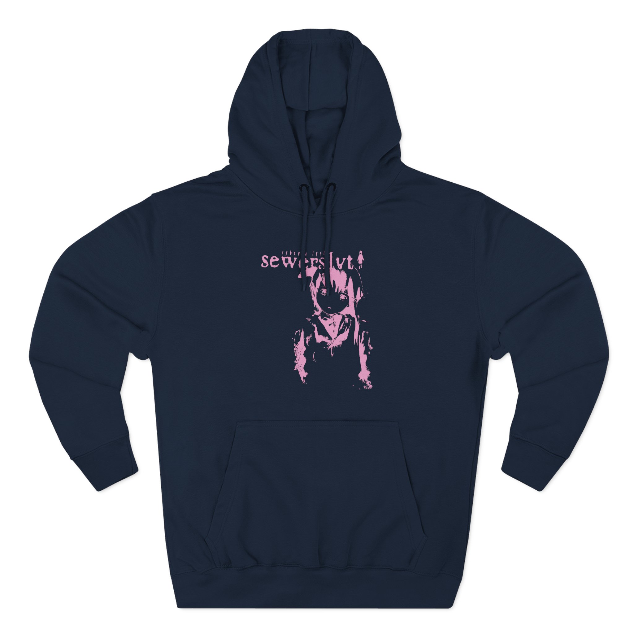 Sewerslvt Three-Panel Fleece Hoodie