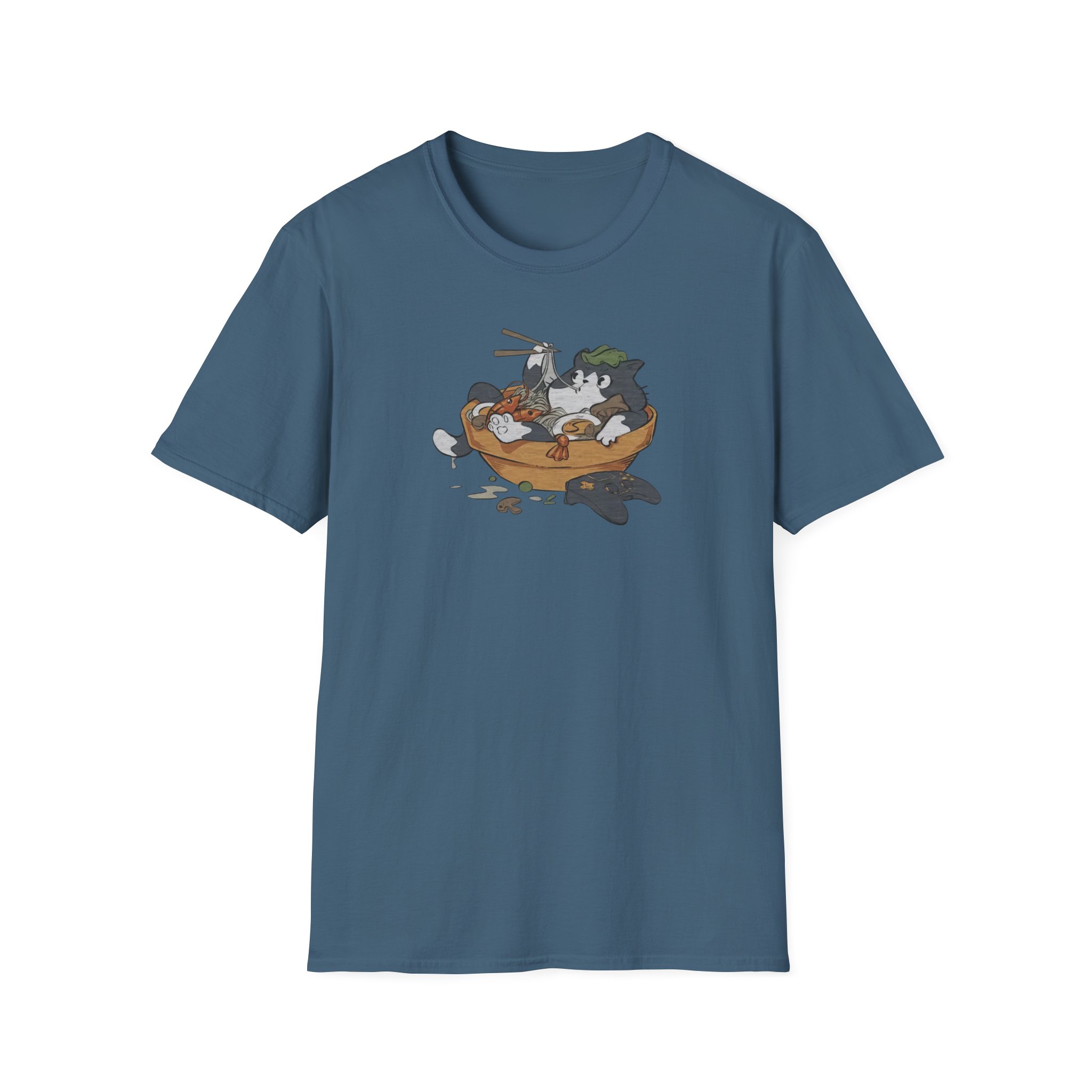 Lirik Ramen Cat Unisex Softstyle T-Shirt