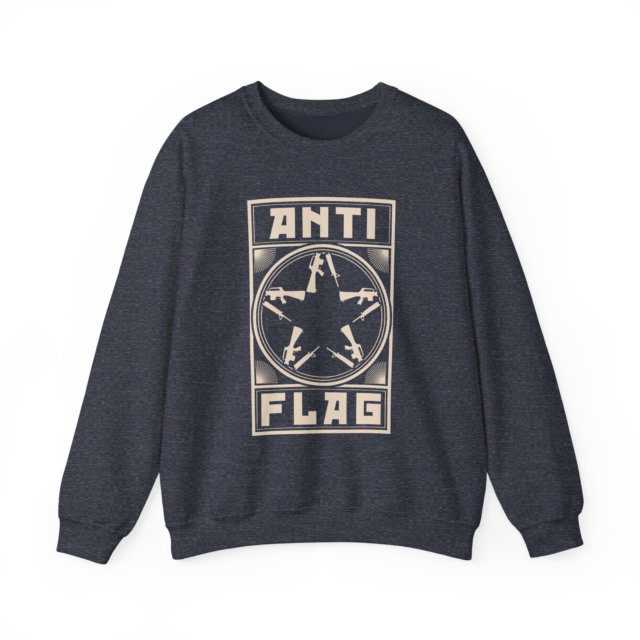 Anti Flag Comrade Gunstar Unisex Heavy Blendâ„¢ Crewneck Sweatshirt