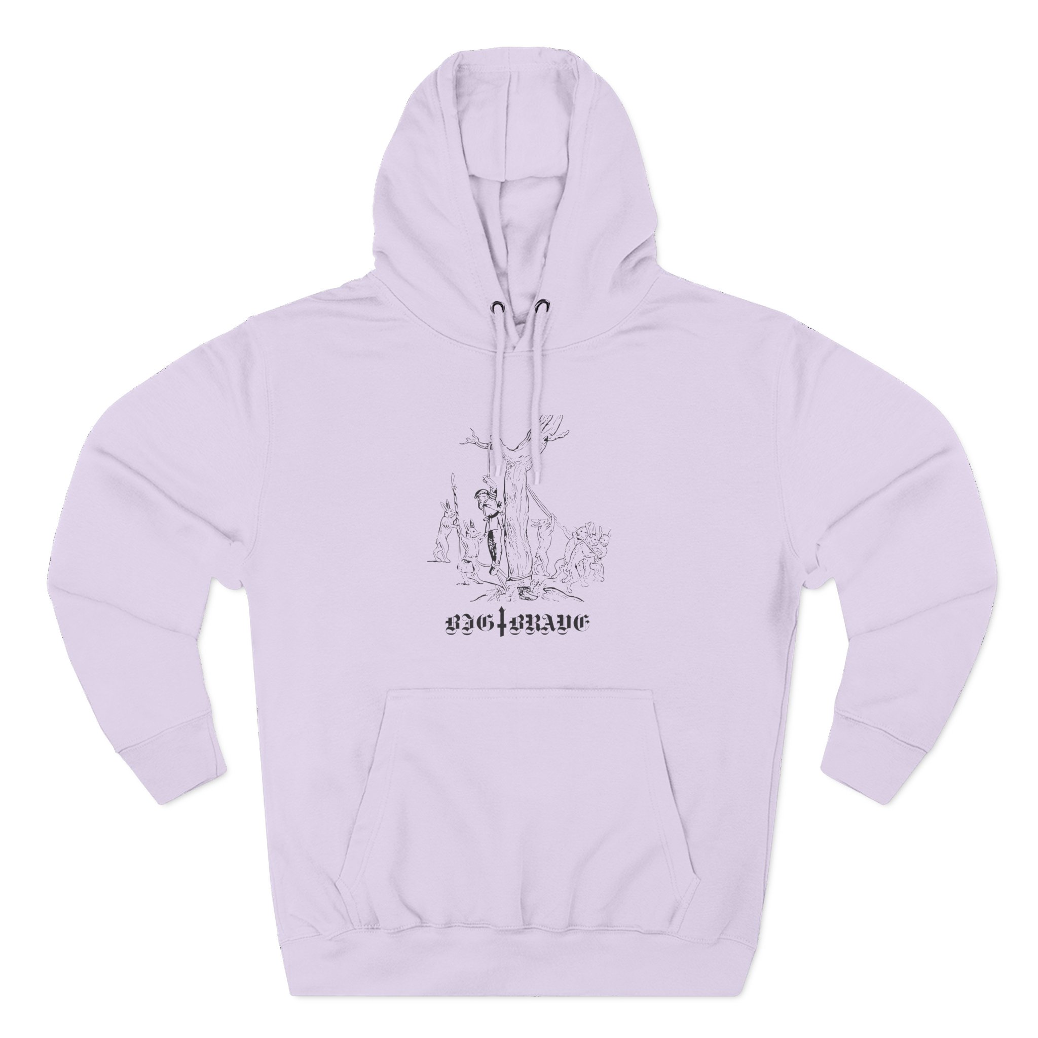 Big Brave Three-Panel Fleece Hoodie