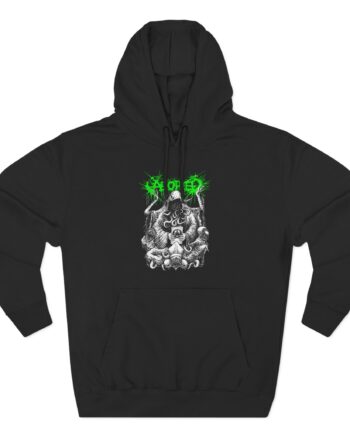 Aborted Cthulhu C&c Tour Three-Panel Fleece Hoodie