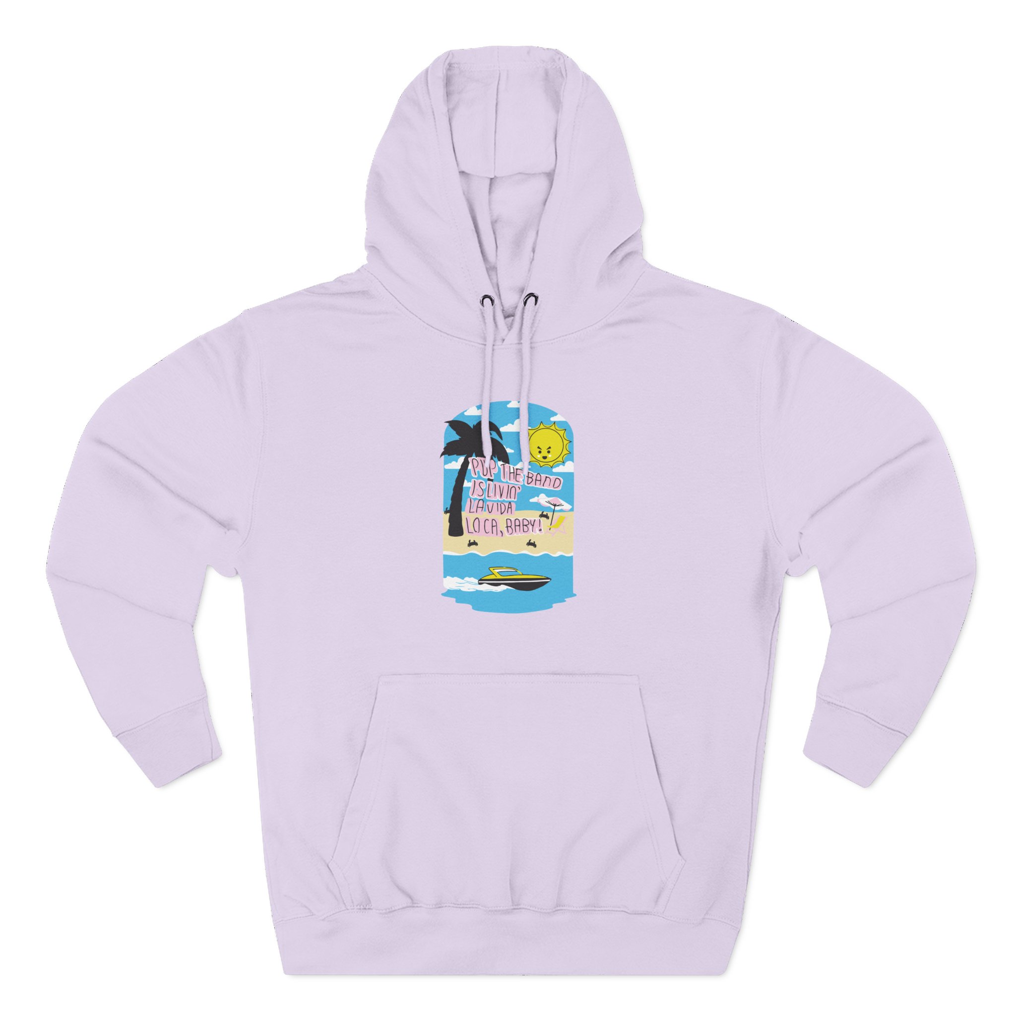 Pup La Vida Loca Three-Panel Fleece Hoodie