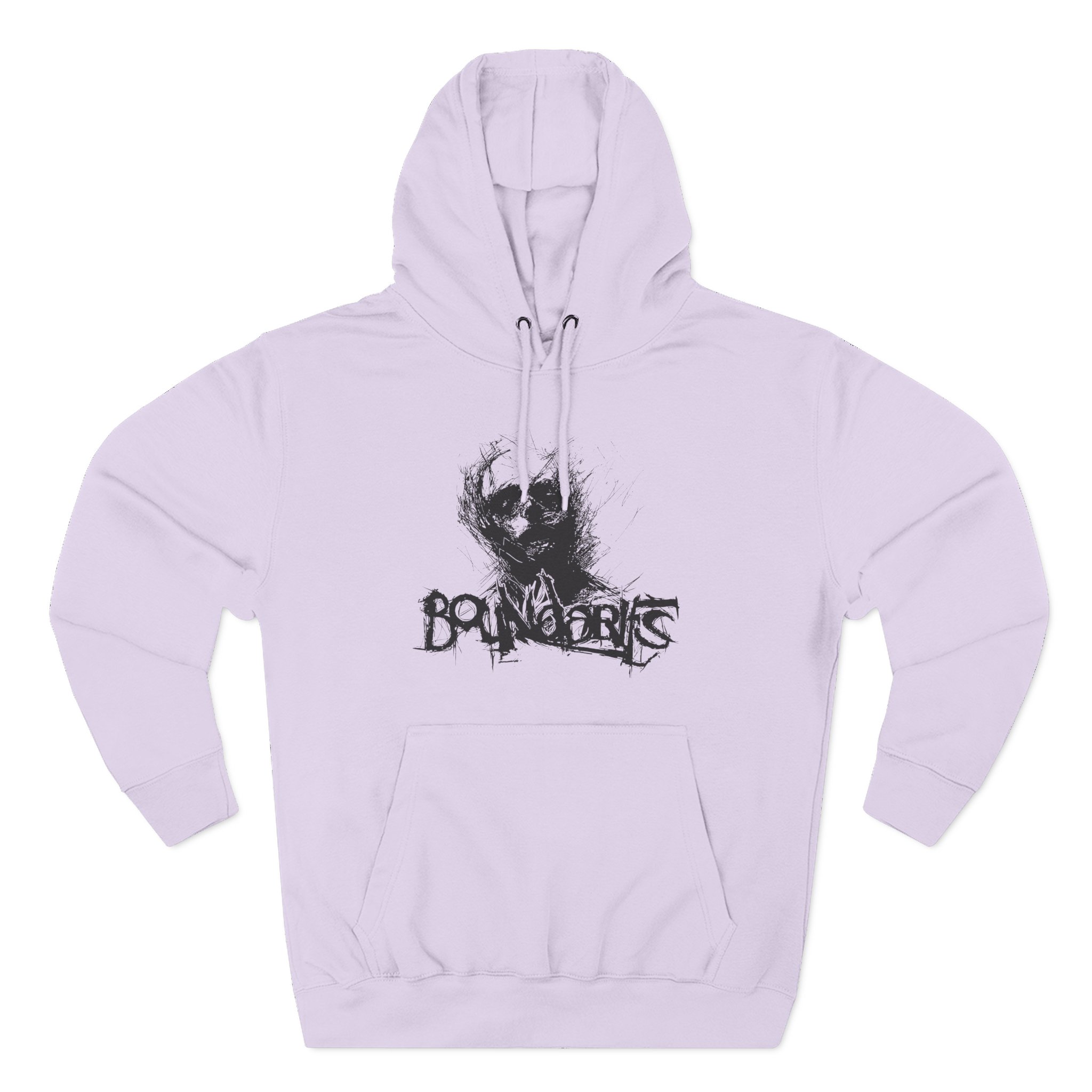 Boundaries Dilm Tracklist Three-Panel Fleece Hoodie