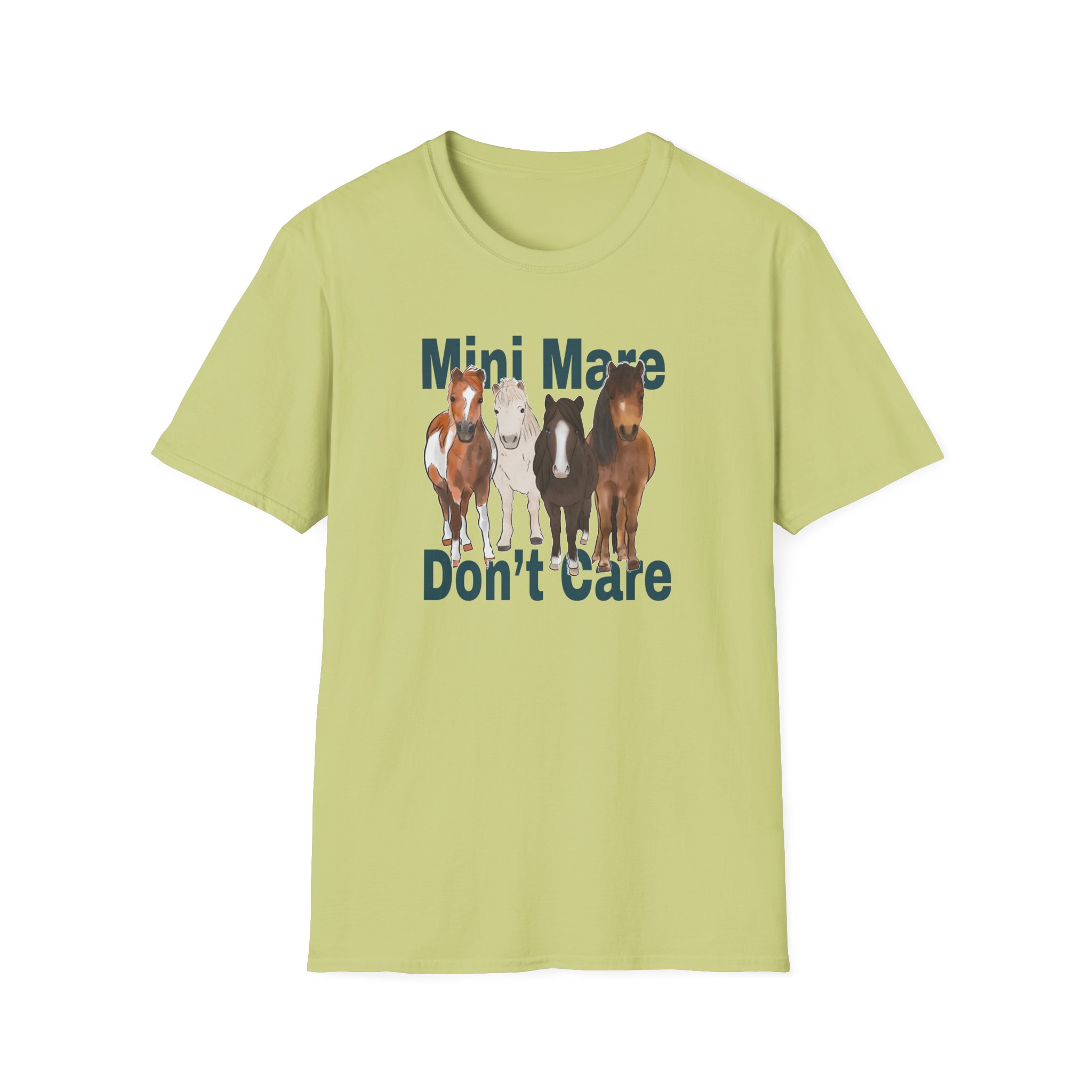 Katie Van Slyke Mini Mare Don't Care Unisex Softstyle T-Shirt