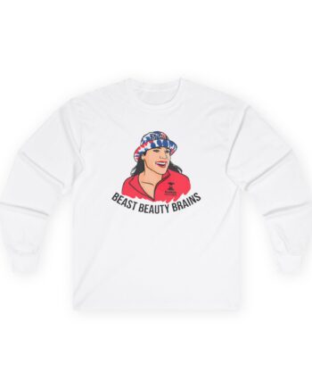 Ilona Maher Beast Beauty Brains Unisex Ultra Cotton Long Sleeve Tee