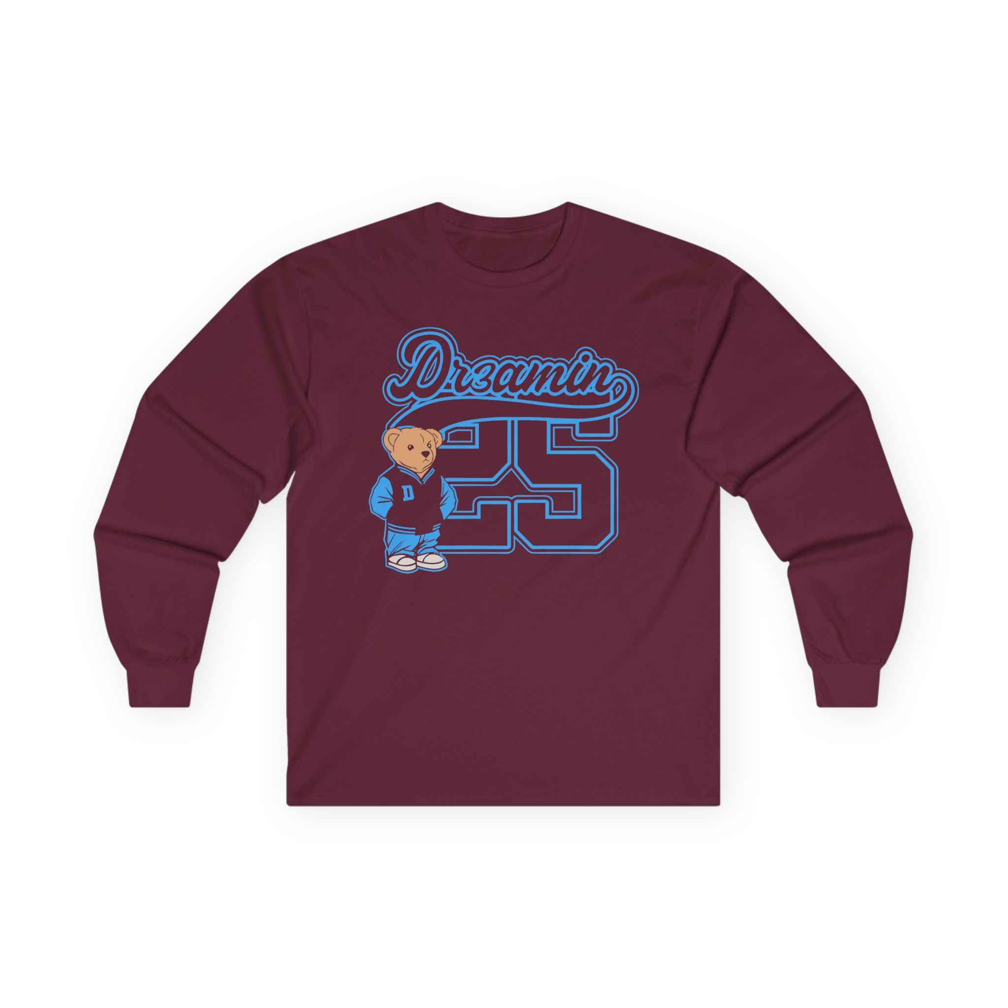 Clix Dr3amin Varsity Bear Unisex Ultra Cotton Long Sleeve Tee