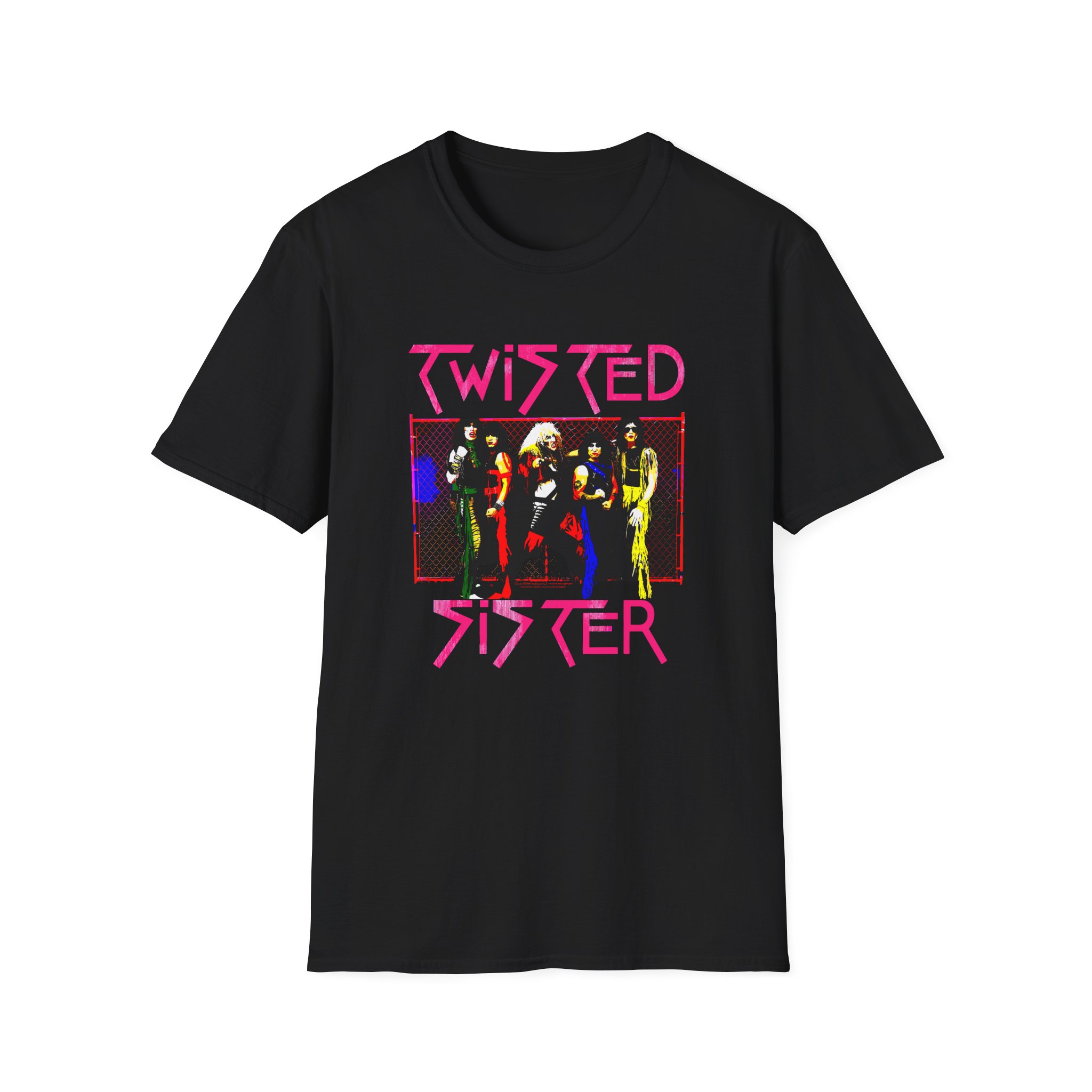 Vintage Group Photo Twisted Sister Unisex Softstyle T-Shirt