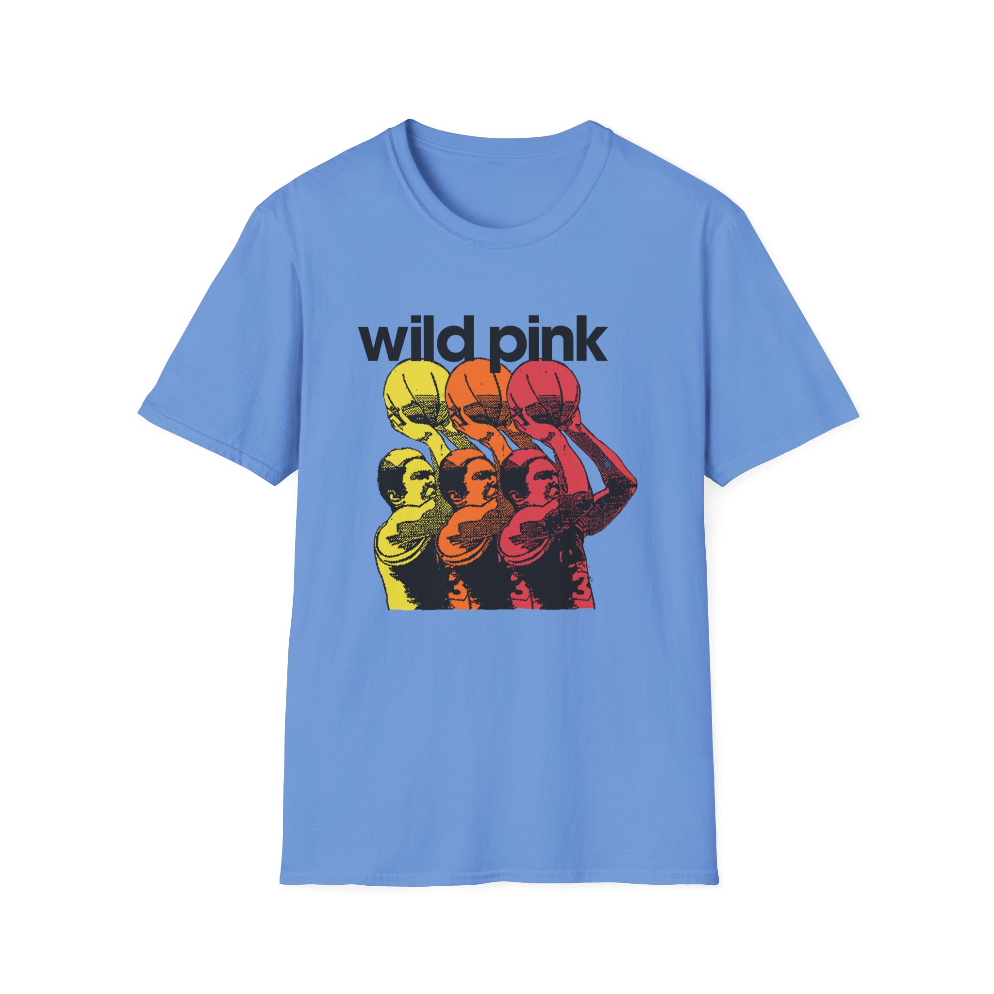 Wild Pink Basketball Unisex Softstyle T-Shirt