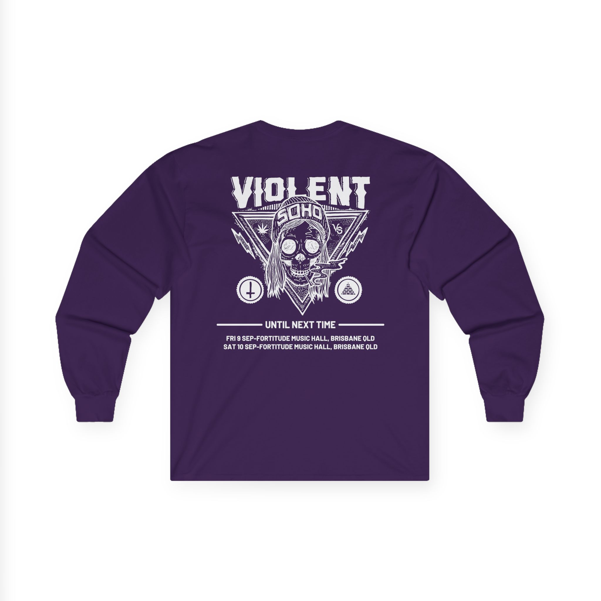 Violent Soho Until Next Time Blazin' Skull Unisex Ultra Cotton Long Sleeve Tee