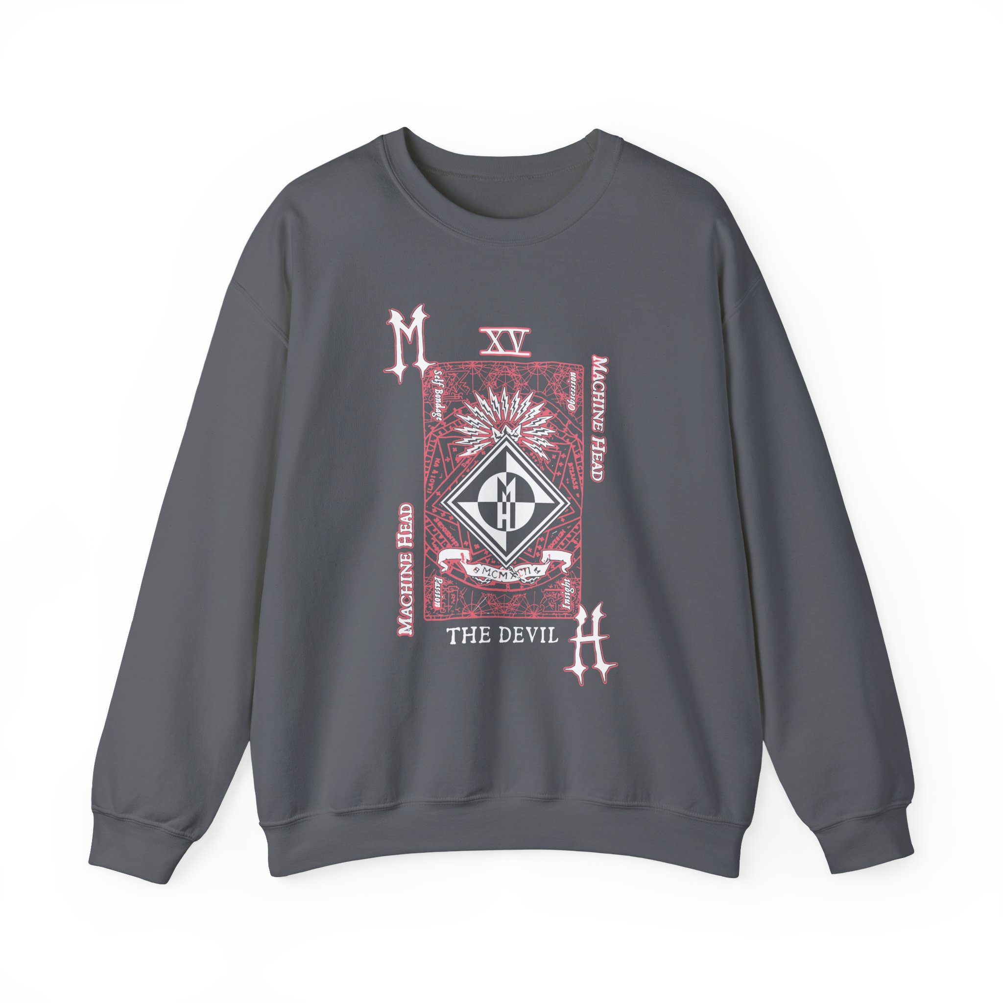Machine Head the Devil Unisex Heavy Blendâ„¢ Crewneck Sweatshirt