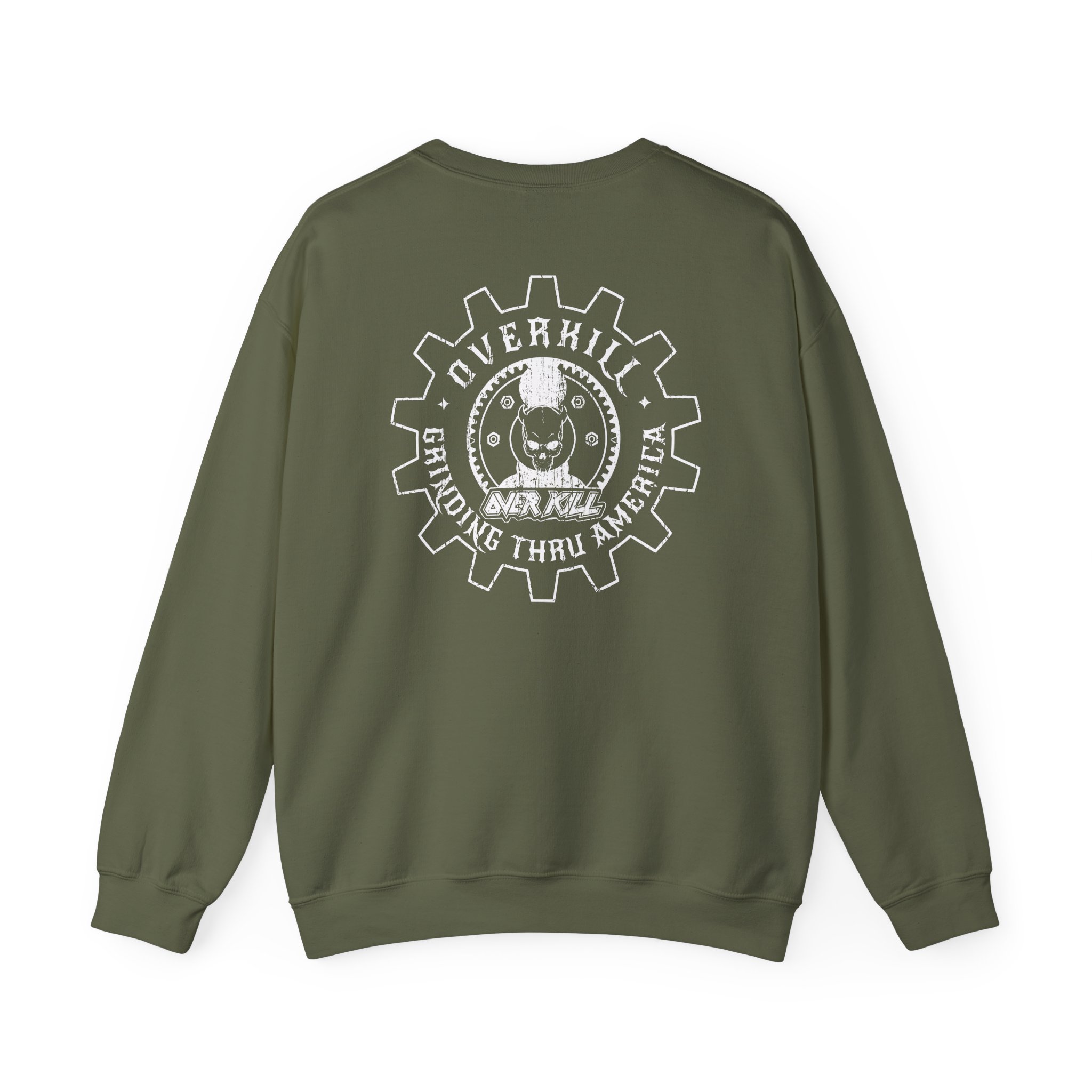 Overkill Embroidered Gear Logo Unisex Heavy Blendâ„¢ Crewneck Sweatshirt