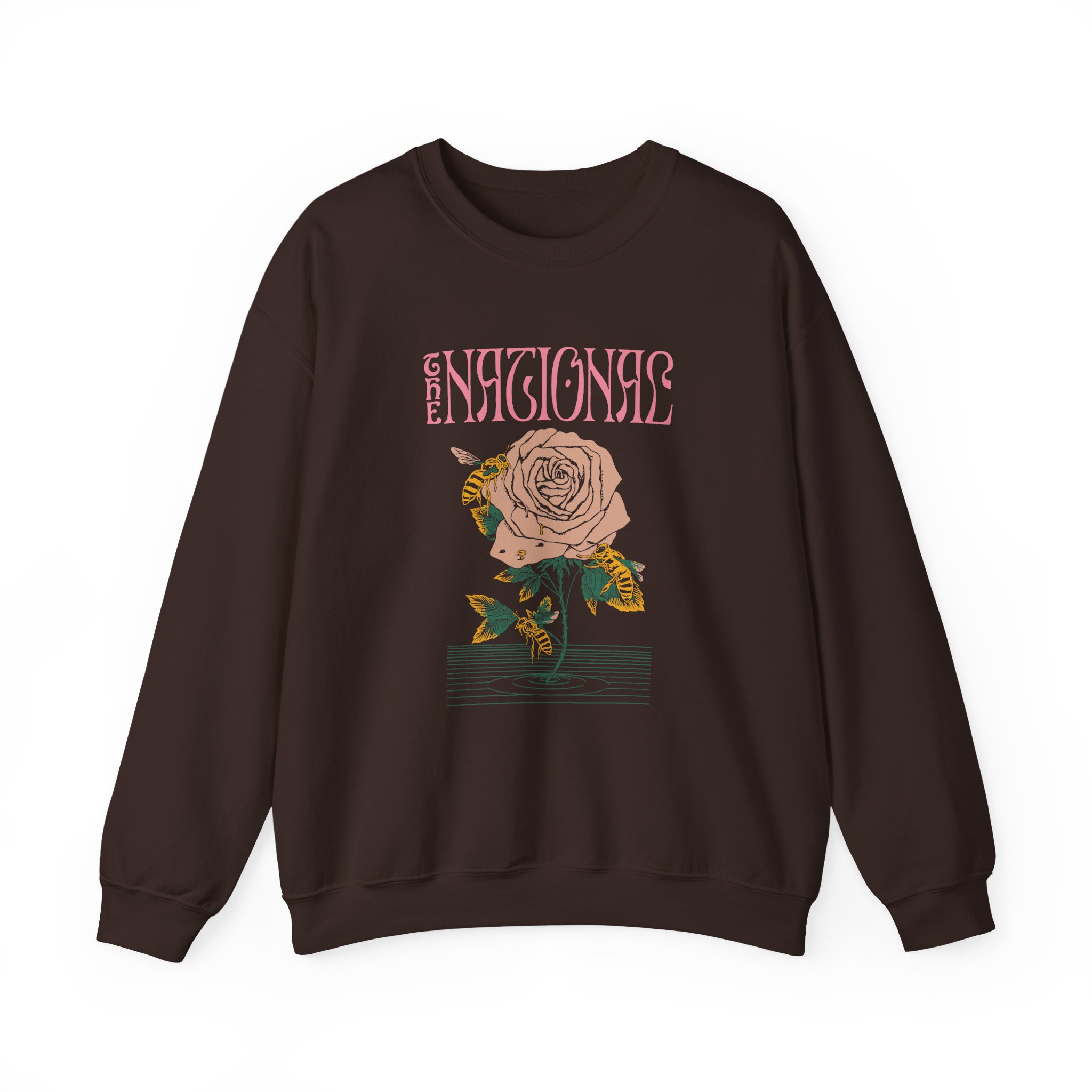 The National Bees & Flower Unisex Heavy Blend Crewneck Sweatshirt