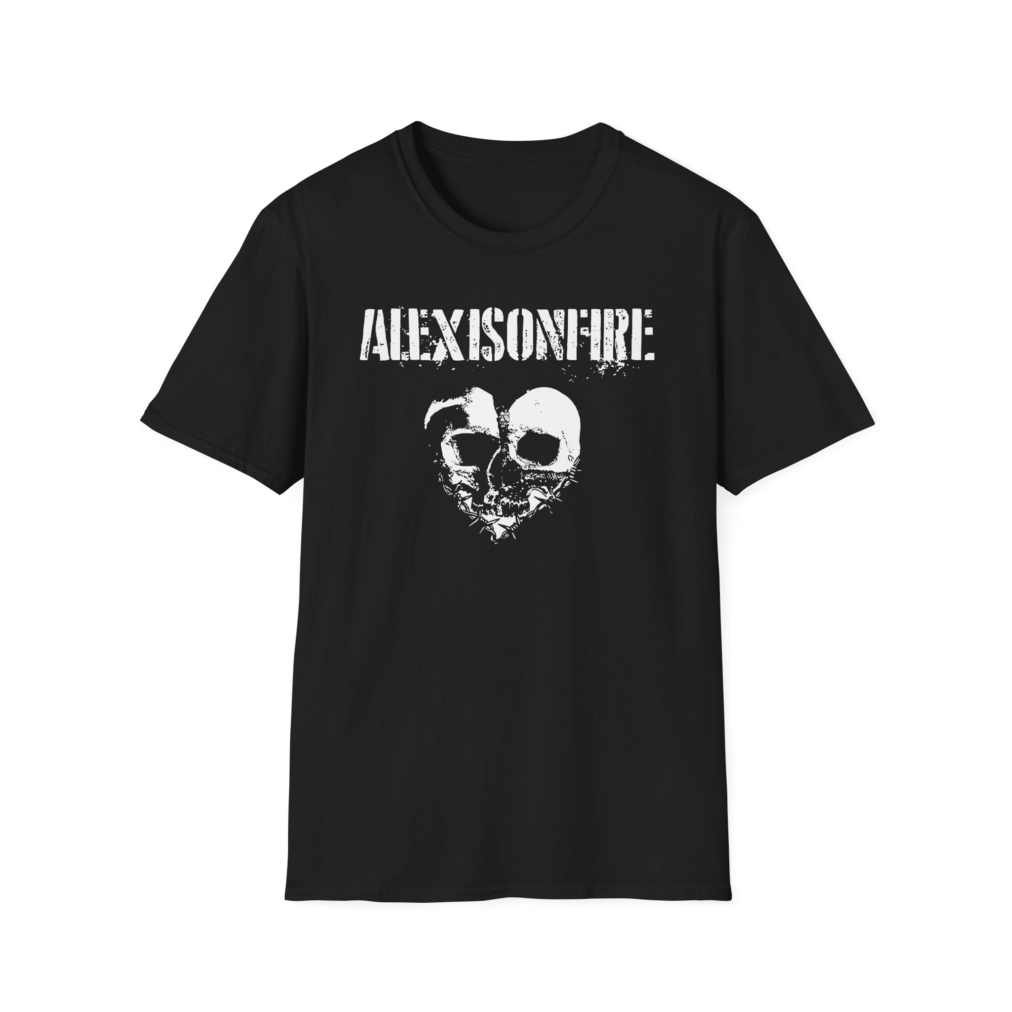 Alexisonfire Barbed Wire Heartskull Unisex Softstyle T-Shirt