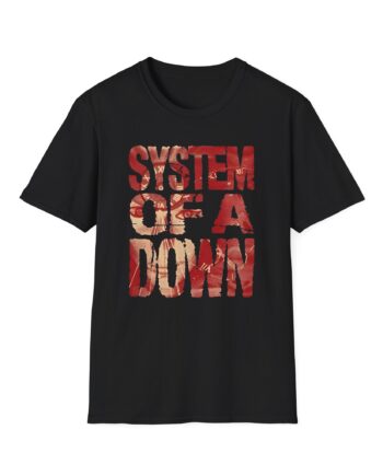 System of a Down Mezmerize Tracklist Unisex Softstyle T-Shirt