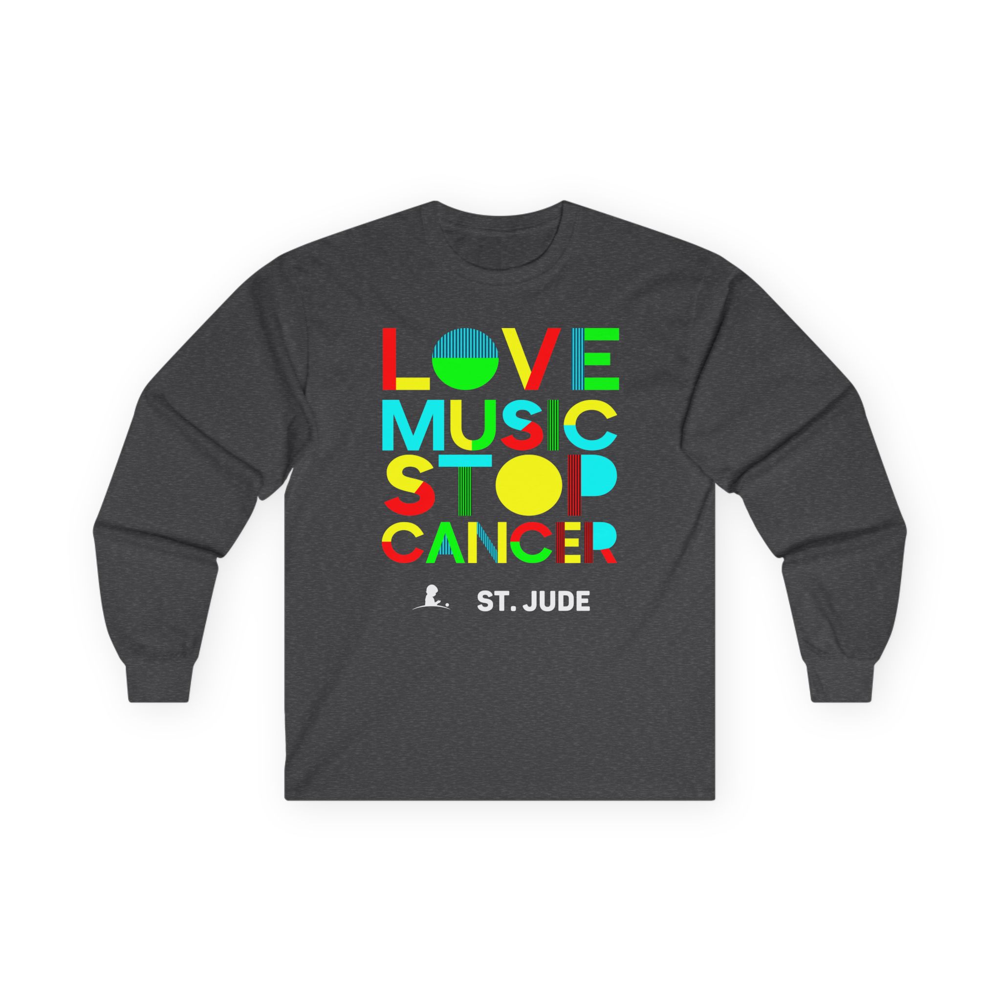 Liquid Stranger Love Music Stop Cancer Unisex Ultra Cotton Long Sleeve Tee