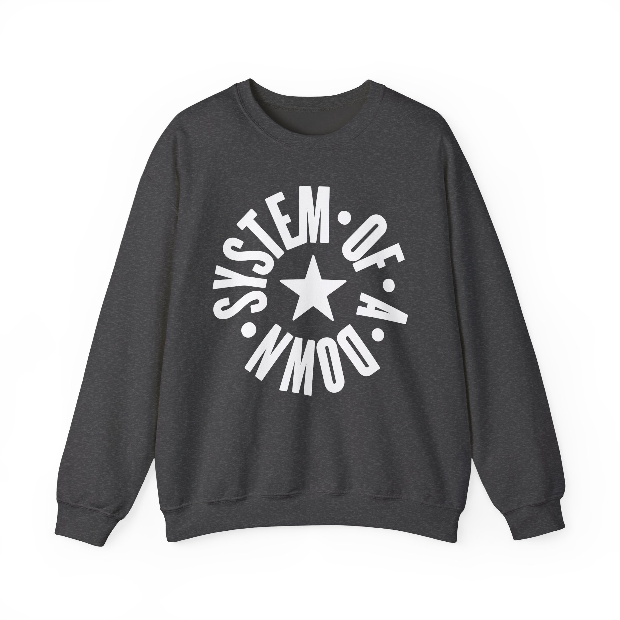 System of a Down Full Circle Logo Kids Unisex Heavy Blendâ„¢ Crewneck Sweatshirt