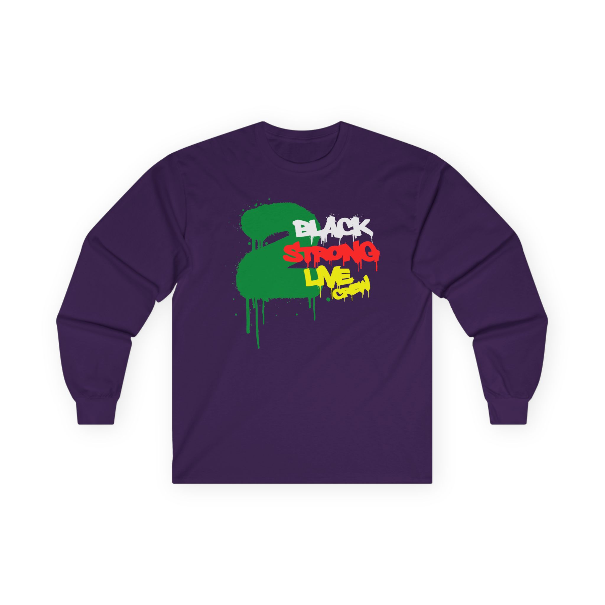 2 Live Crew Black Strong Unisex Ultra Cotton Long Sleeve Tee