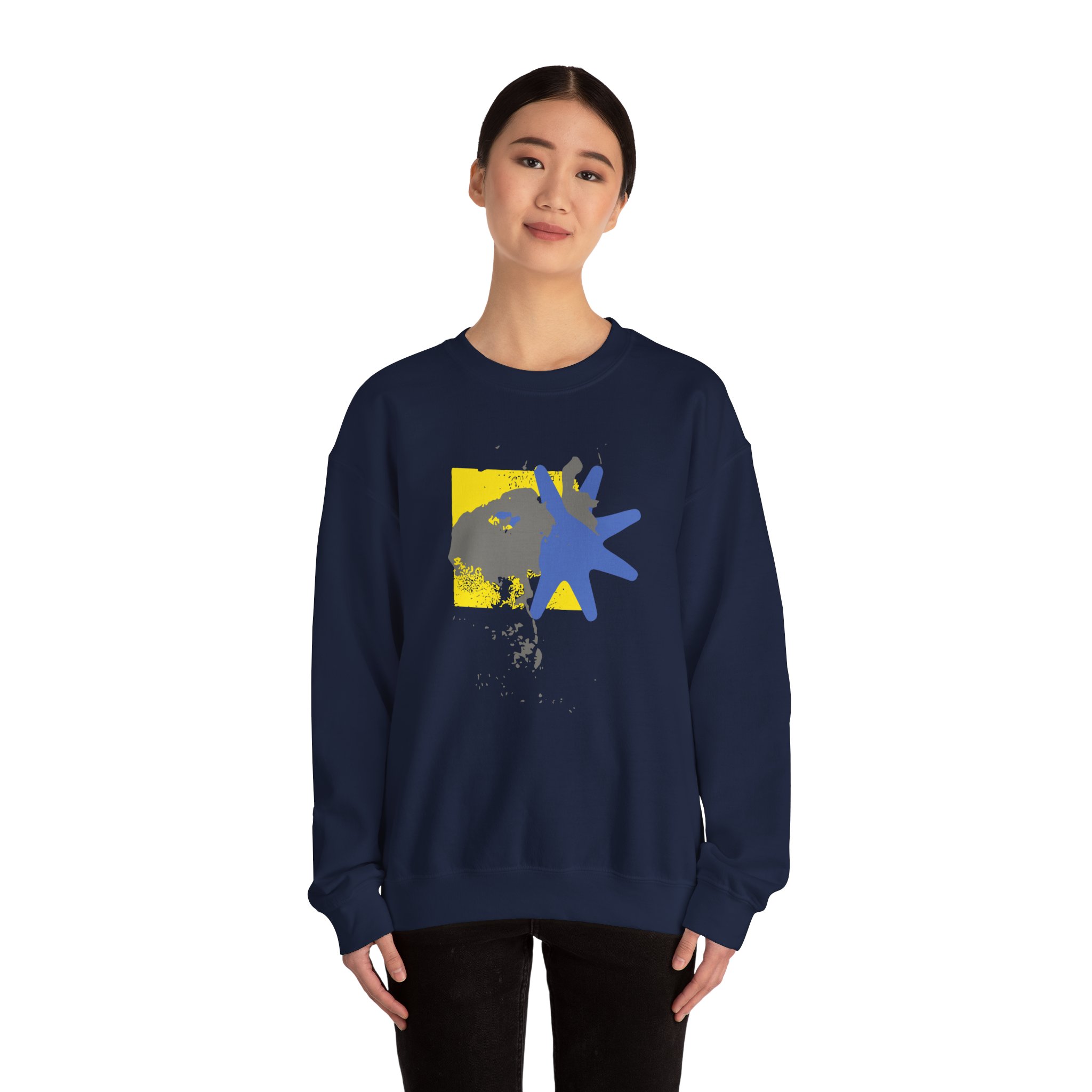 Foxing Shapes Unisex Heavy Blendâ„¢ Crewneck Sweatshirt