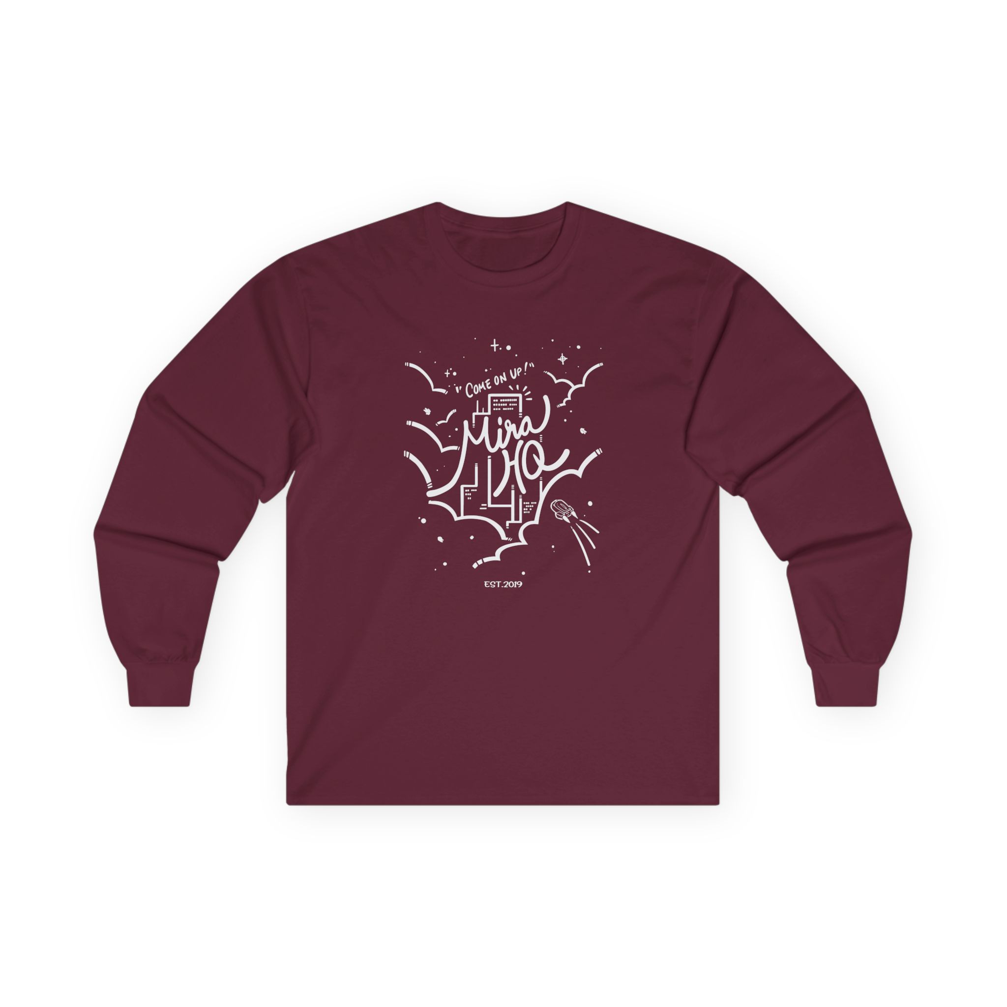 Among Us Come on Up to Mira Hq Unisex Ultra Cotton Long Sleeve Tee