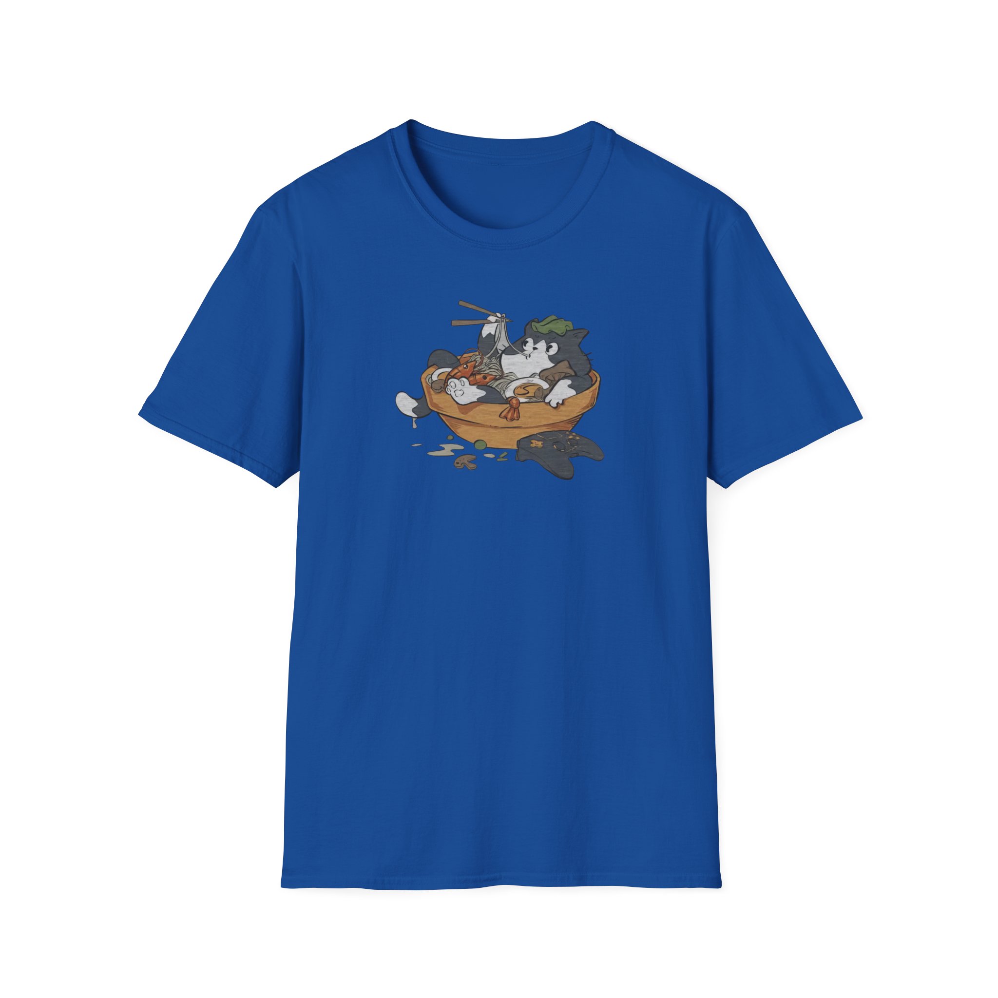Lirik Ramen Cat Unisex Softstyle T-Shirt