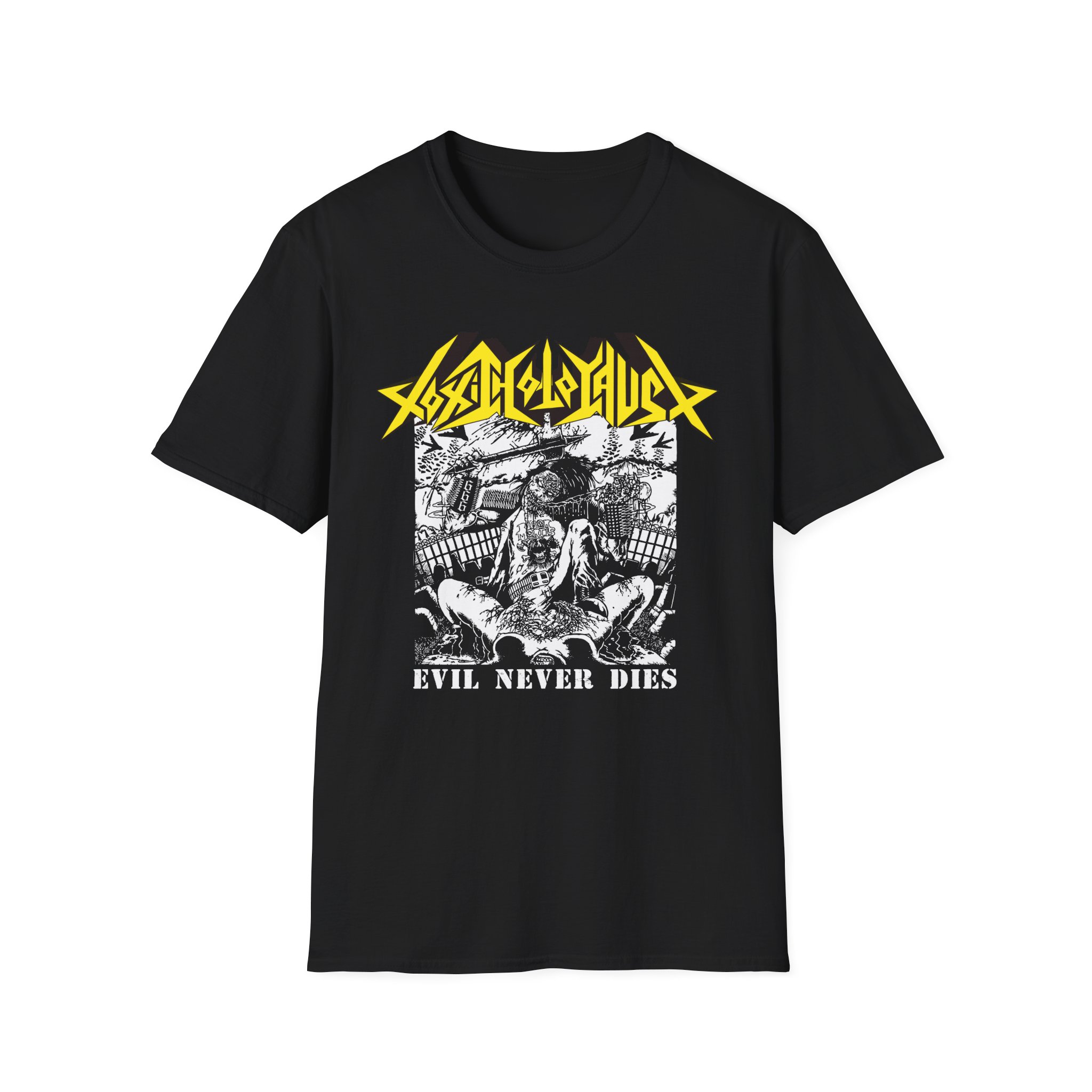 Toxic Holocaust Evil Never Dies Unisex Softstyle T-Shirt