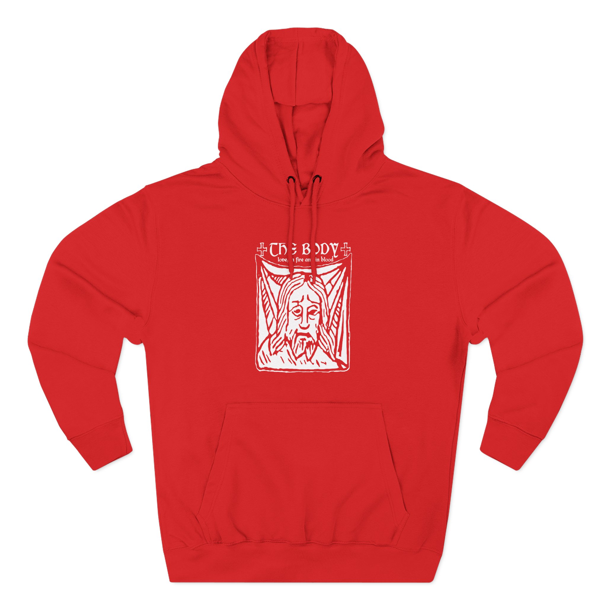 The Body Fire and Blood Three-Panel Fleece Hoodie