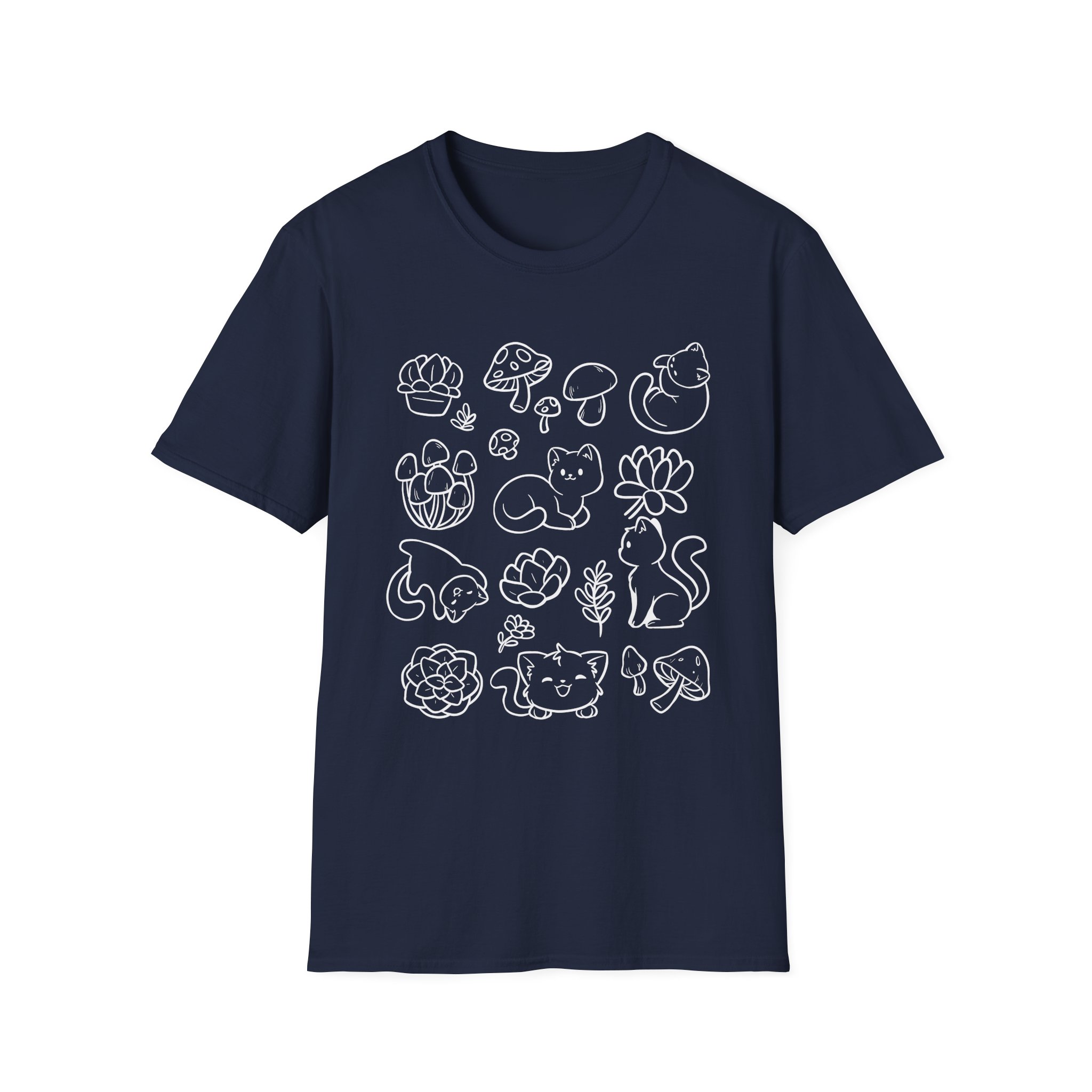 Shubble Plants And Cats Unisex Softstyle T-Shirt