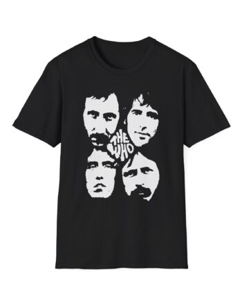 TW Distressed Four Faces Unisex Softstyle T-Shirt