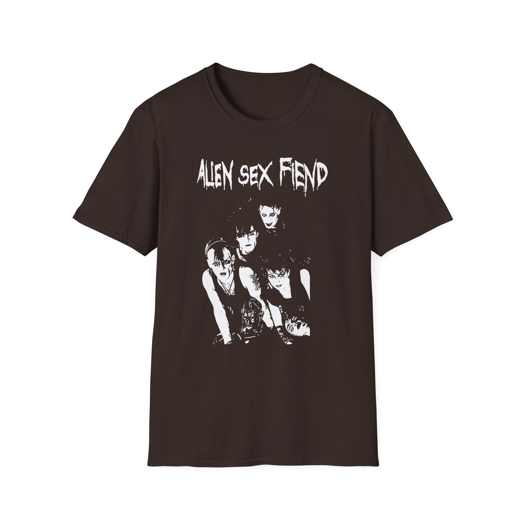 Alien Sex Fiend Band Photo Unisex Softstyle T-Shirt