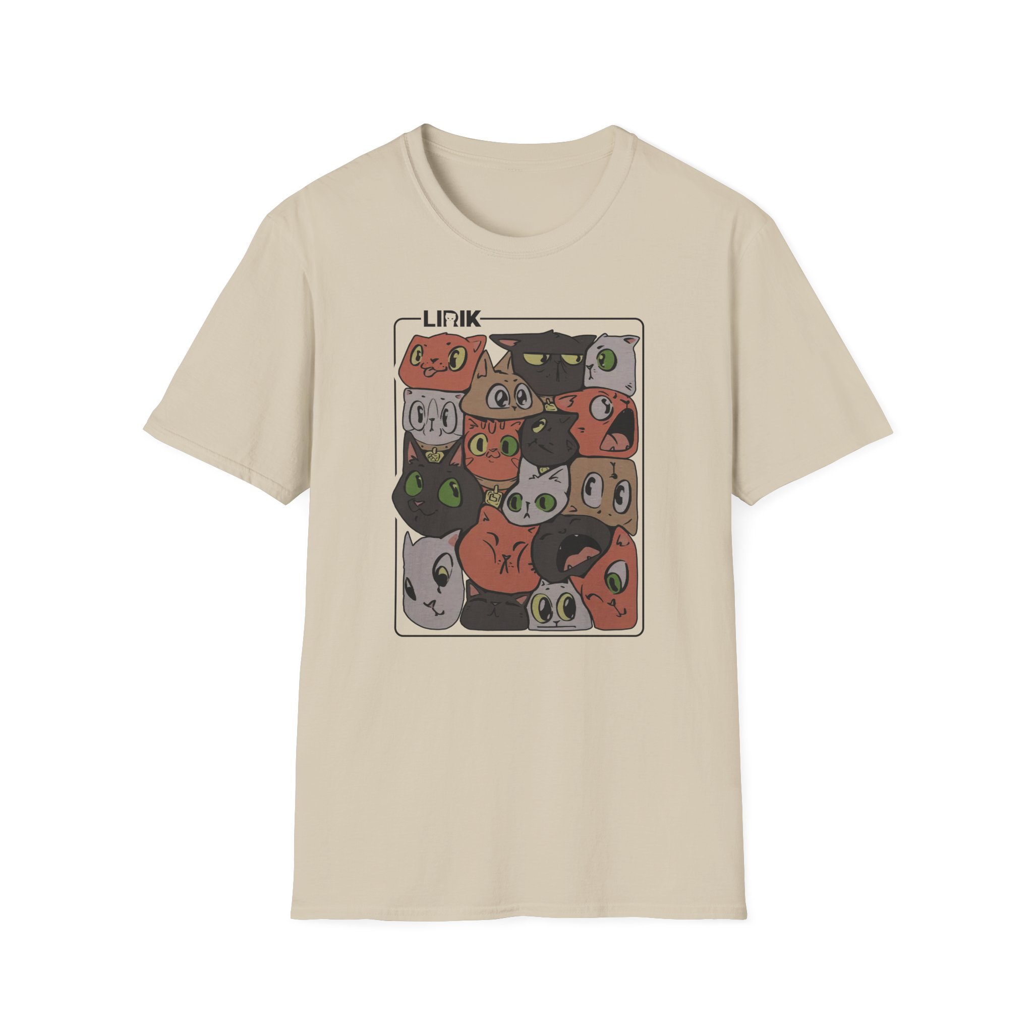 Lirik Squished Cat Jar Unisex Softstyle T-Shirt