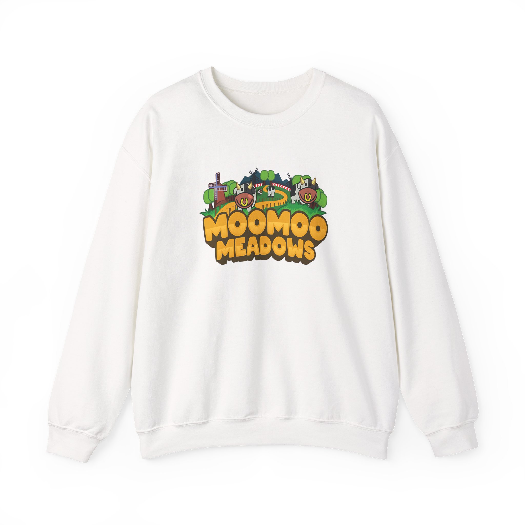 Georgenotfound Moo Moo Meadows Unisex Heavy Blendâ„¢ Crewneck Sweatshirt