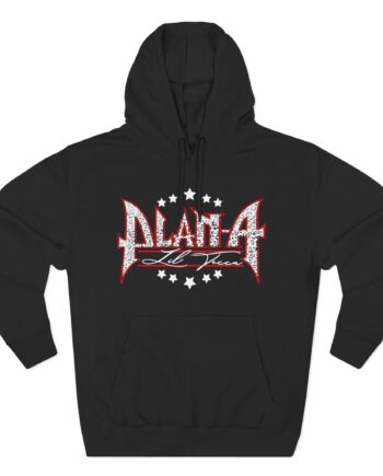 Lil Tecca Plan a Metal Logo Three-Panel Fleece Hoodie