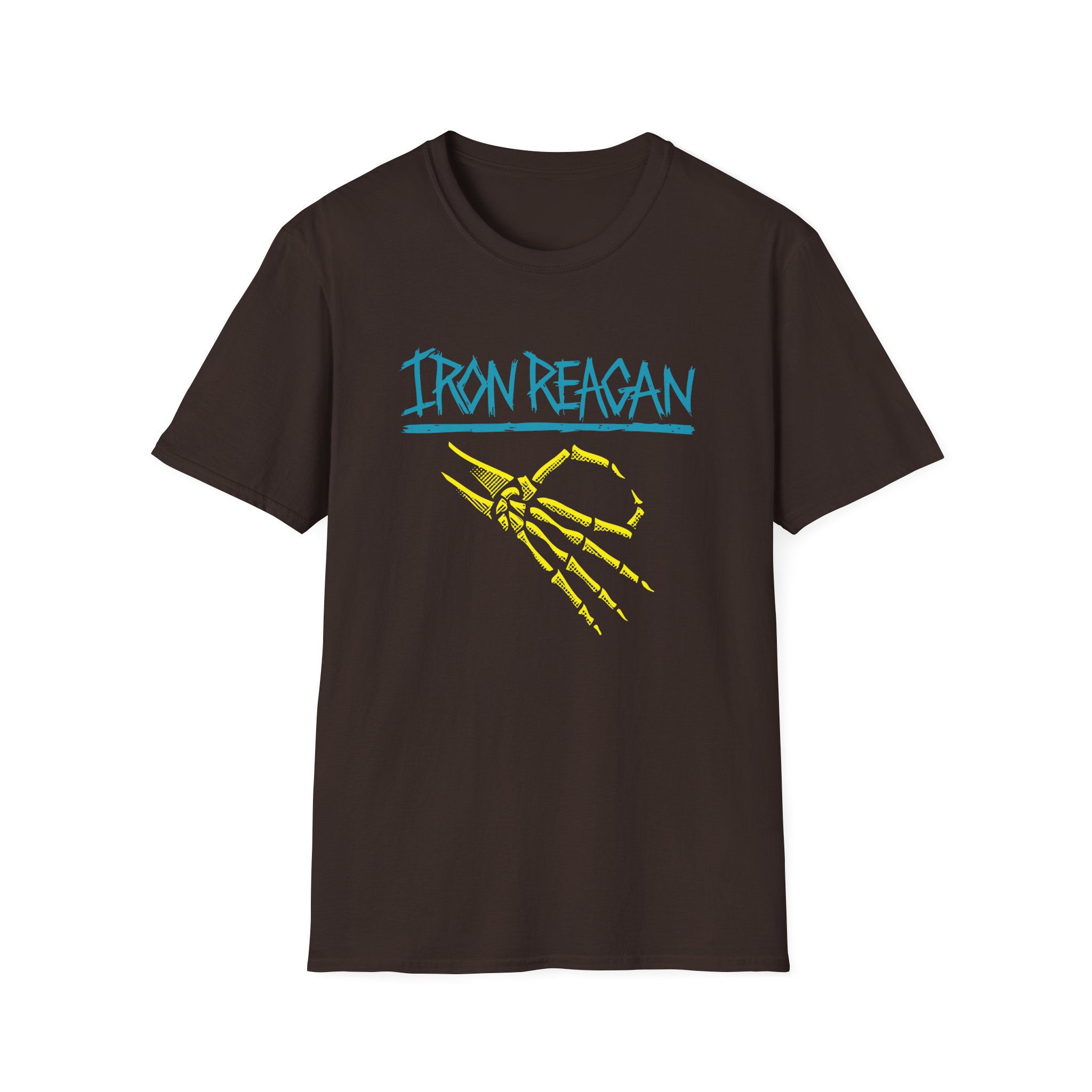 Iron Reagan Skeleton Hand Unisex Softstyle T-Shirt