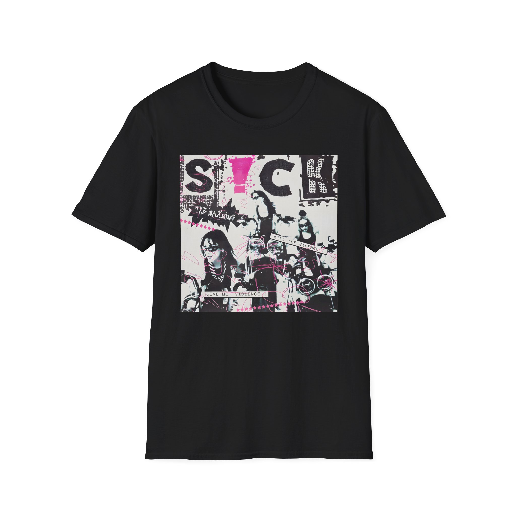 The Warning Black S!ck Unisex Softstyle T-Shirt