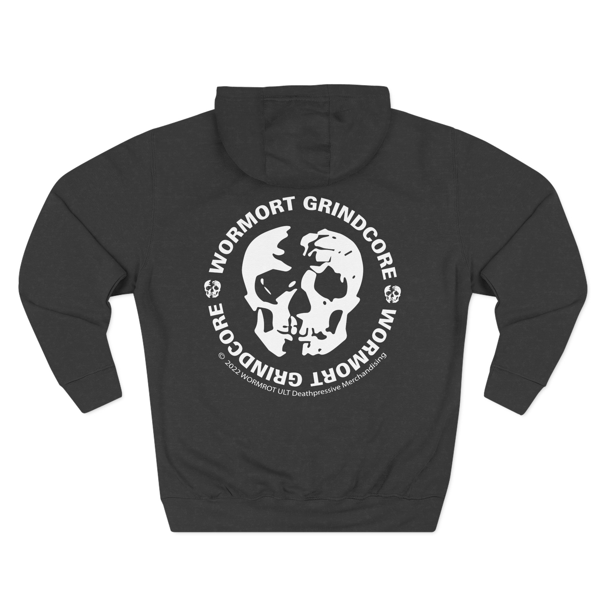 Wormrot in Grind We Rot Three-Panel Fleece Hoodie