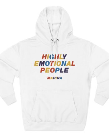Marina Highly Emotional People Three-Panel Fleece Hoodie