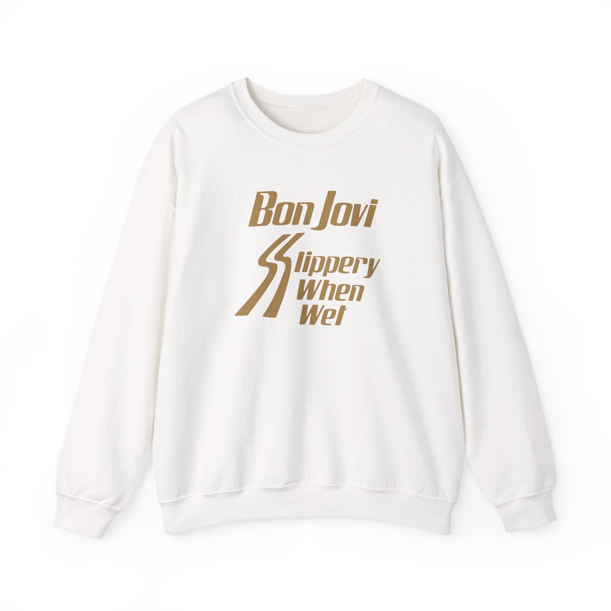 Bon Jovi Slippery When Wet Unisex Heavy Blendâ„¢ Crewneck Sweatshirt