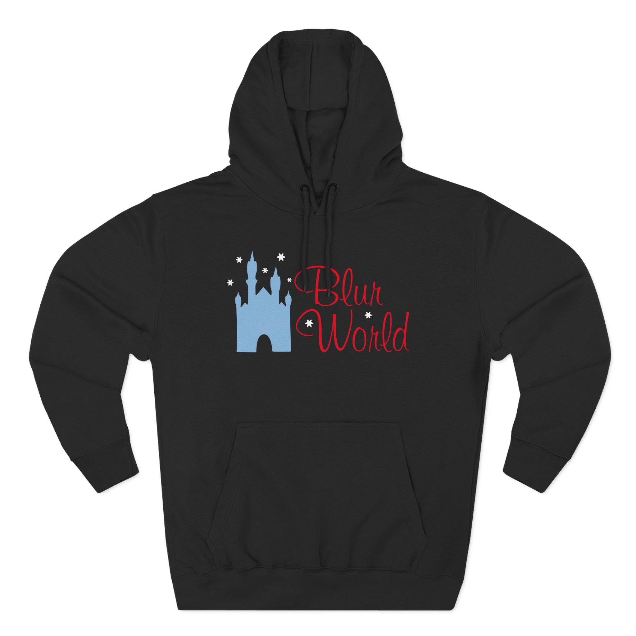 Blur Three-Panel Fleece Hoodie