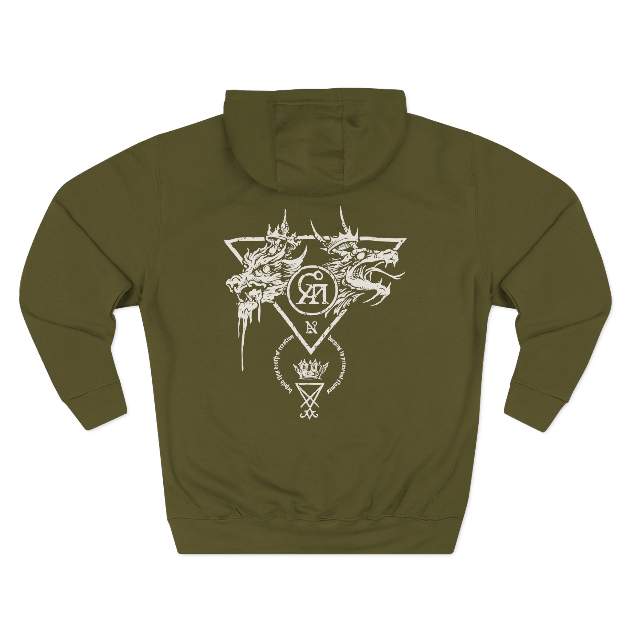 Goatwhore sigil Three-Panel Fleece Hoodie