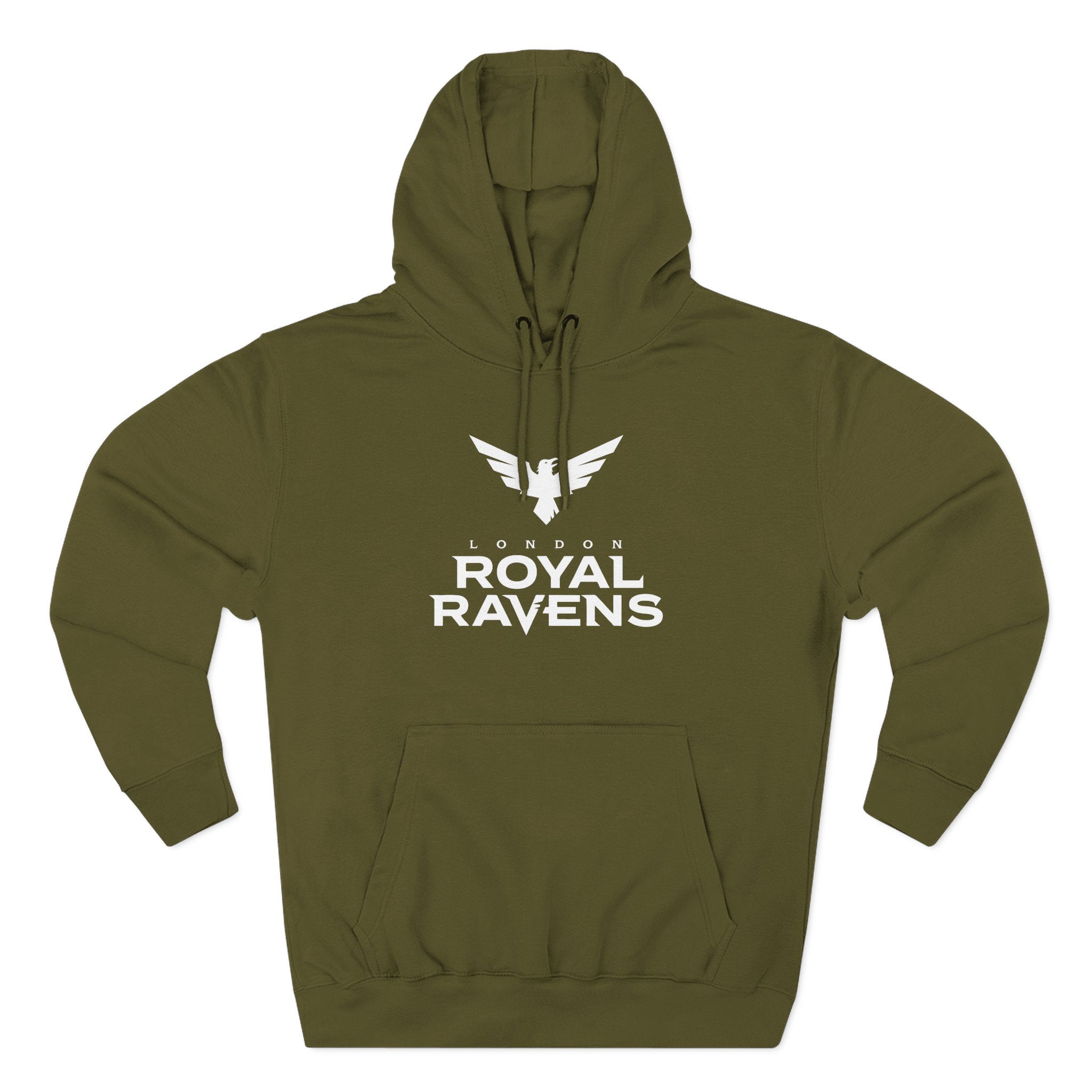 Carolina Royal Ravens Three-Panel Fleece Hoodie