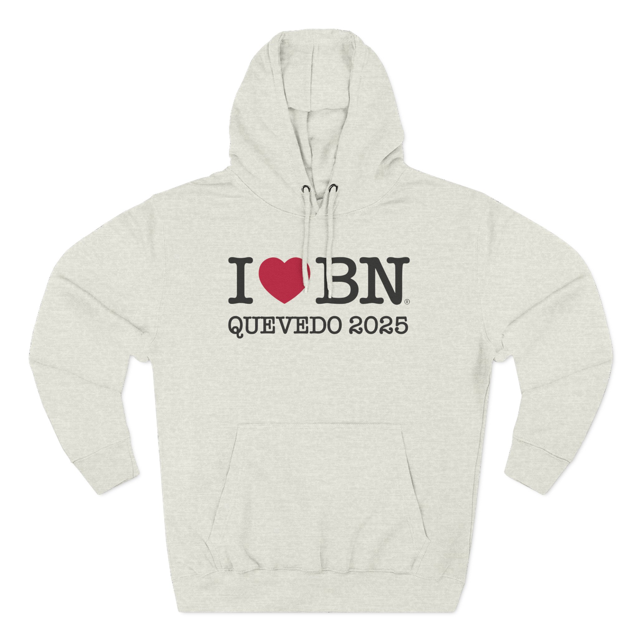 Quevedo I Love Bn Three-Panel Fleece Hoodie