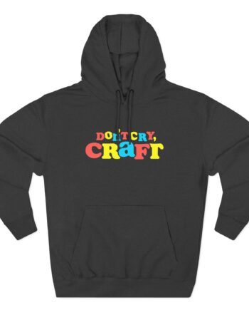 Dan and Phil Don't Cry Craft Three-Panel Fleece Hoodie