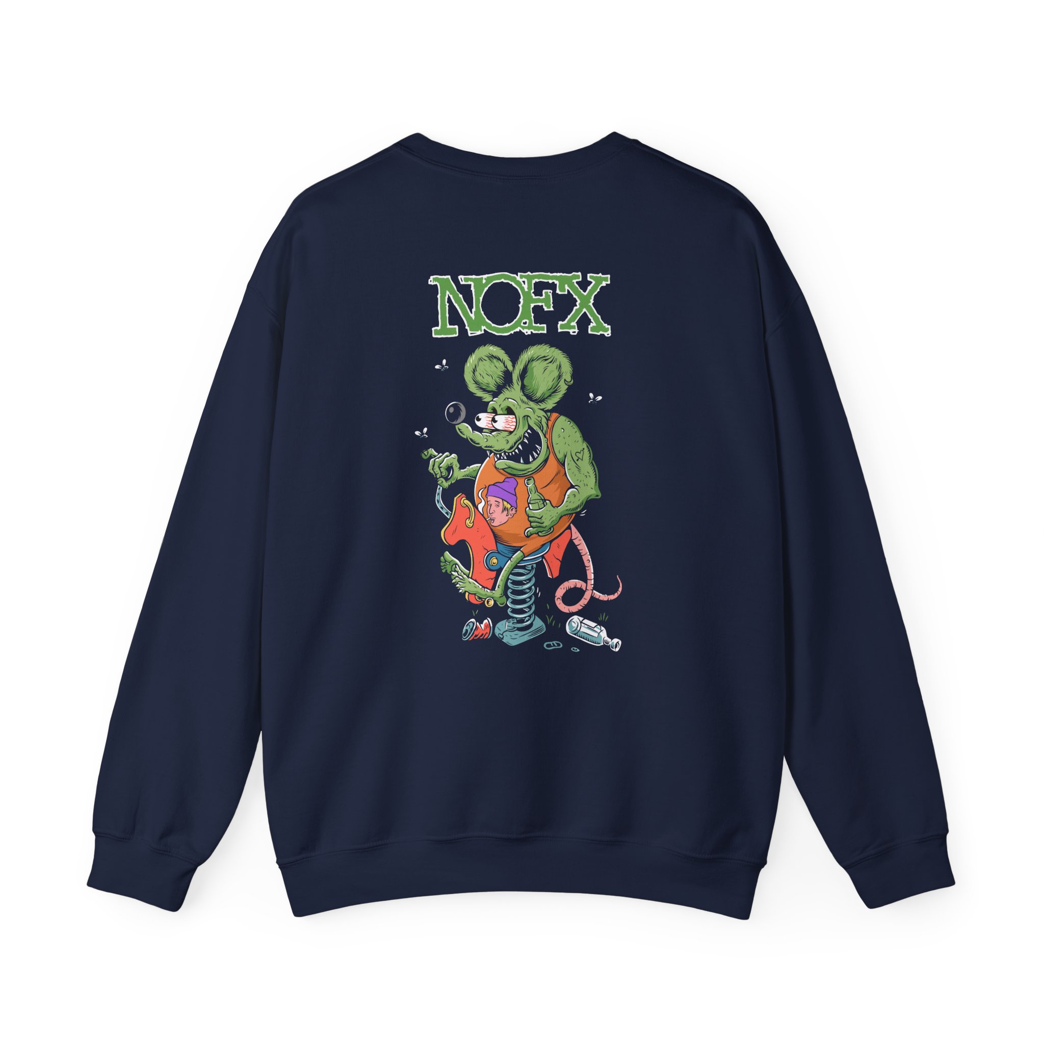 Nofx Rat Fink Unisex Heavy Blendâ„¢ Crewneck Sweatshirt