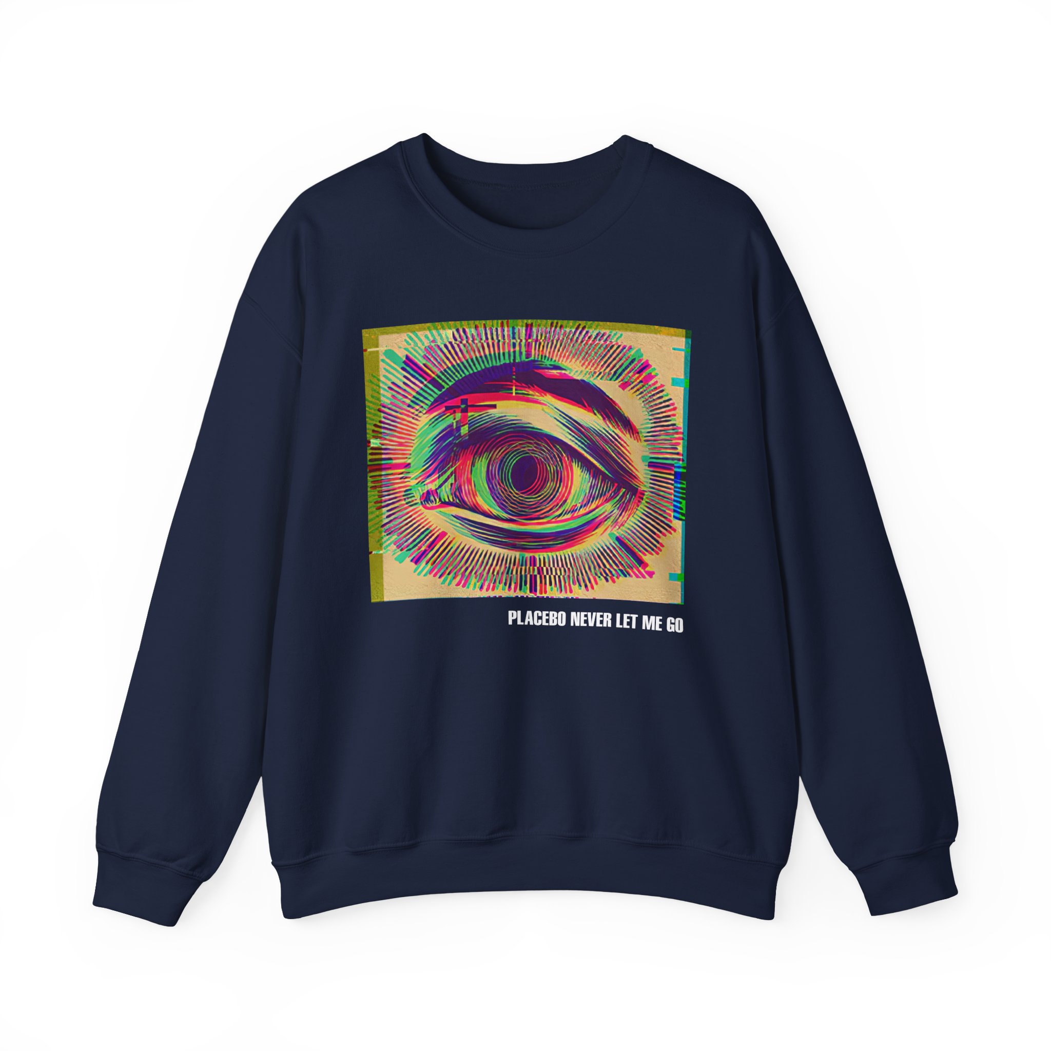 Placebo Glitch Eye Unisex Heavy Blendâ„¢ Crewneck Sweatshirt