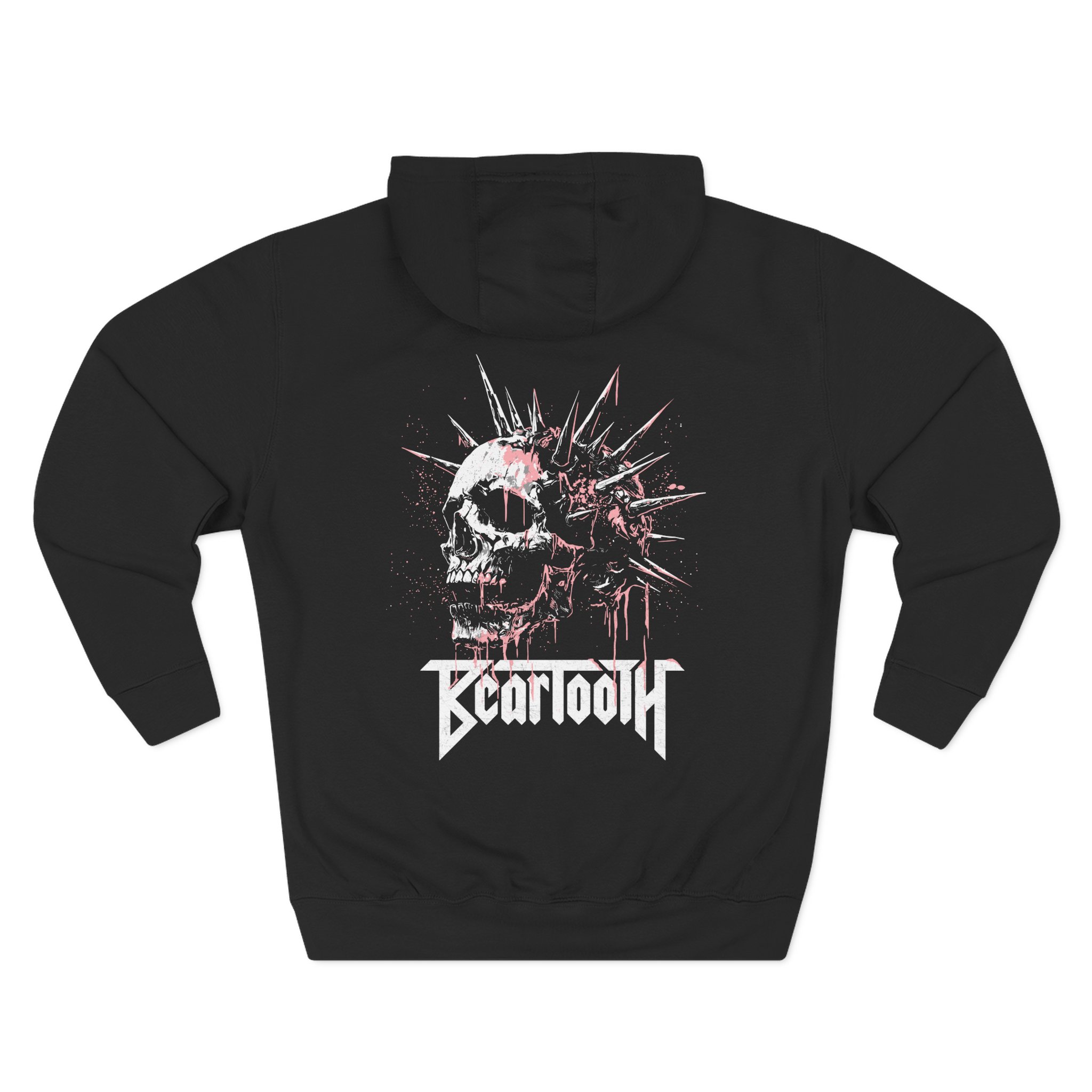 Beartooth Spike Skull Three-Panel Fleece Hoodie