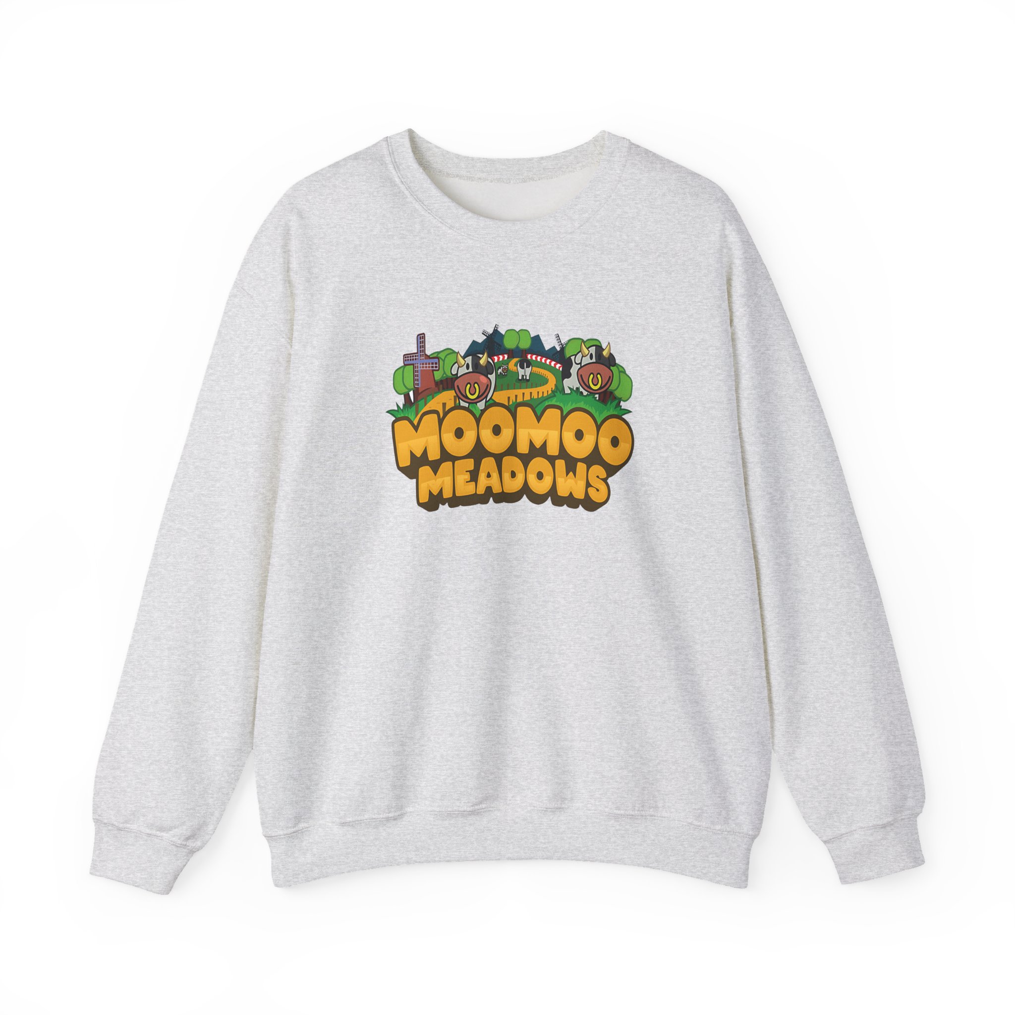 Georgenotfound Moo Moo Meadows Unisex Heavy Blendâ„¢ Crewneck Sweatshirt