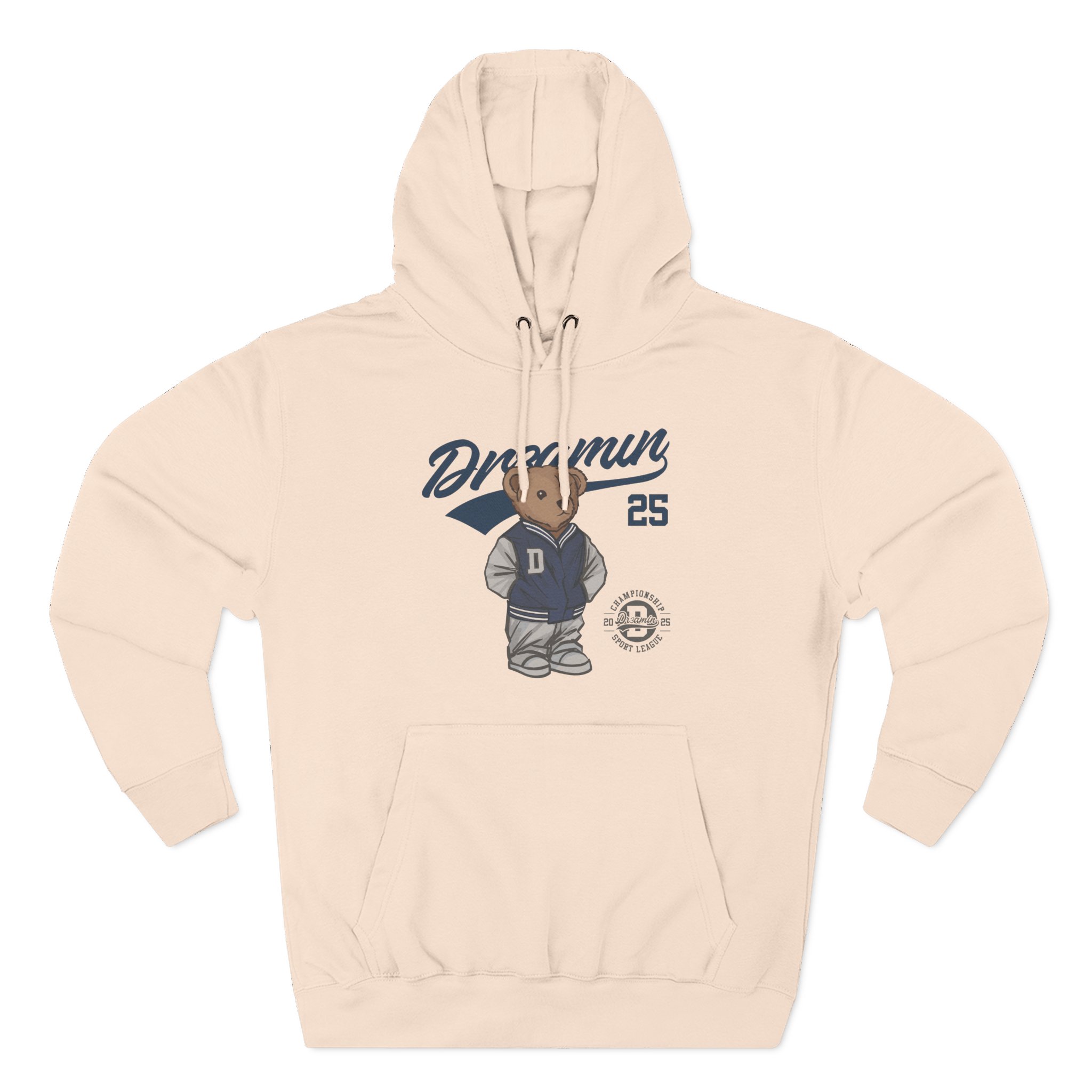 Clix Dr3amin Varsity Bear Three-Panel Fleece Hoodie